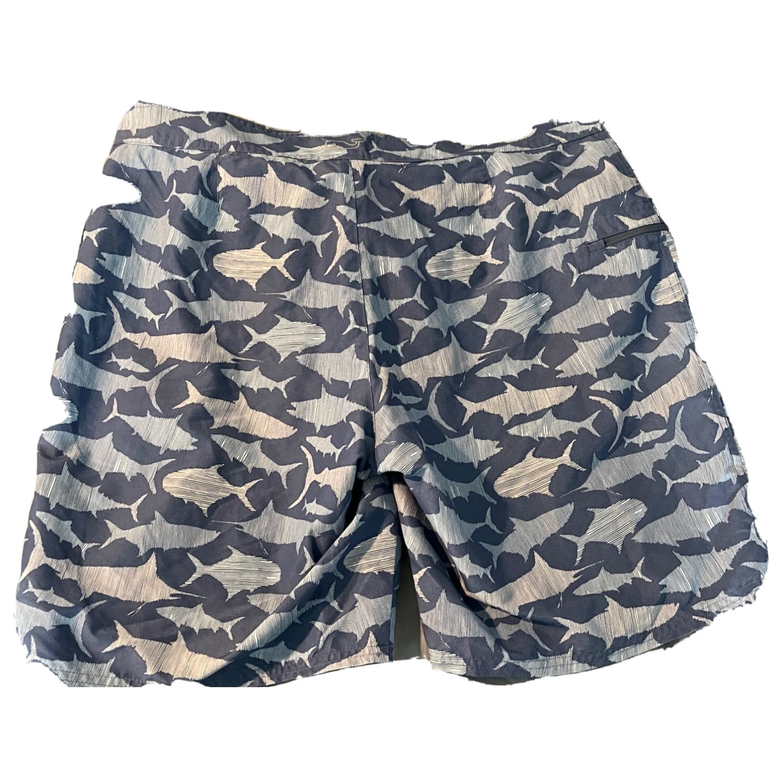 Vineyard Vines Vineyard Vines Swim Trunks Men 36 Board Shorts Blue Fish Tarpon Sketch Chappy Pockets Inseam 9" Size US 36 / EU 52 - 4 Thumbnail