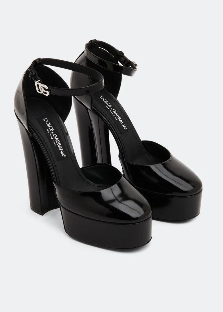 Dolce & Gabbana o1y0925 Ankle Strap Pumps in Black Size US 8.5 / IT 38.5 - 3 Thumbnail