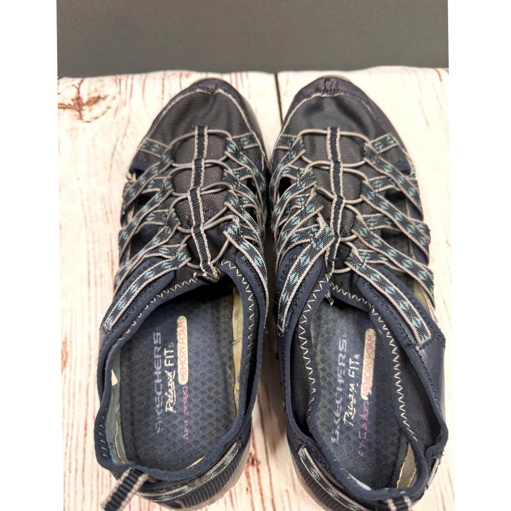 SKECHERS Skechers Relaxed Fit 49359 Women Navy Blue Bungee Slip-On Sneaker 9.5 Size US 10 / IT 40 - 7 Thumbnail