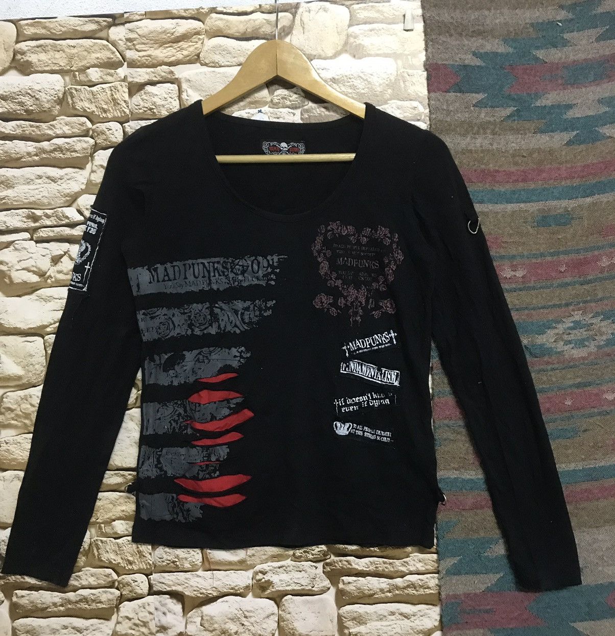 Seditionaries Mad Punks Mad Girl Long Sleeve Shirt Size M / US 6-8 / IT 42-44 - 1 Thumbnail