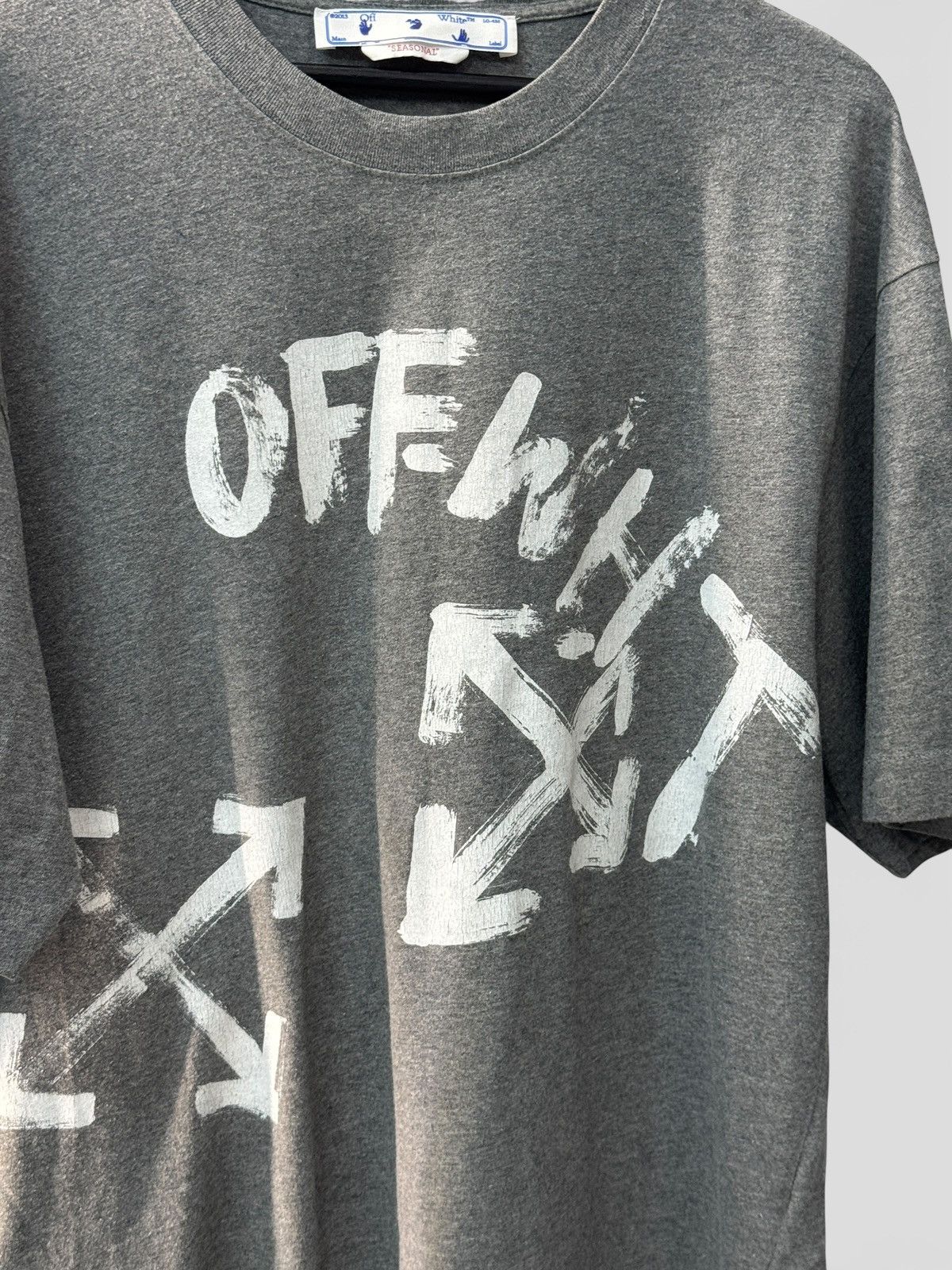 Off-White Off White Gray Arrows Seasonal Shirt Size US M / EU 48-50 / 2 - 2 Thumbnail
