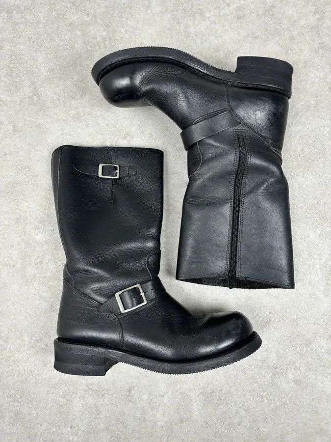 Avirex Avirex Black Leather Engineer Boots Size US 10 / EU 43 - 3 Thumbnail