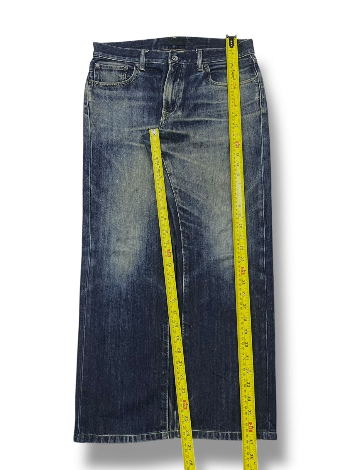Uniqlo Vintage Uniqlo Japan - Faded Wash, Distressed Denim Size US 33 - 12 Thumbnail