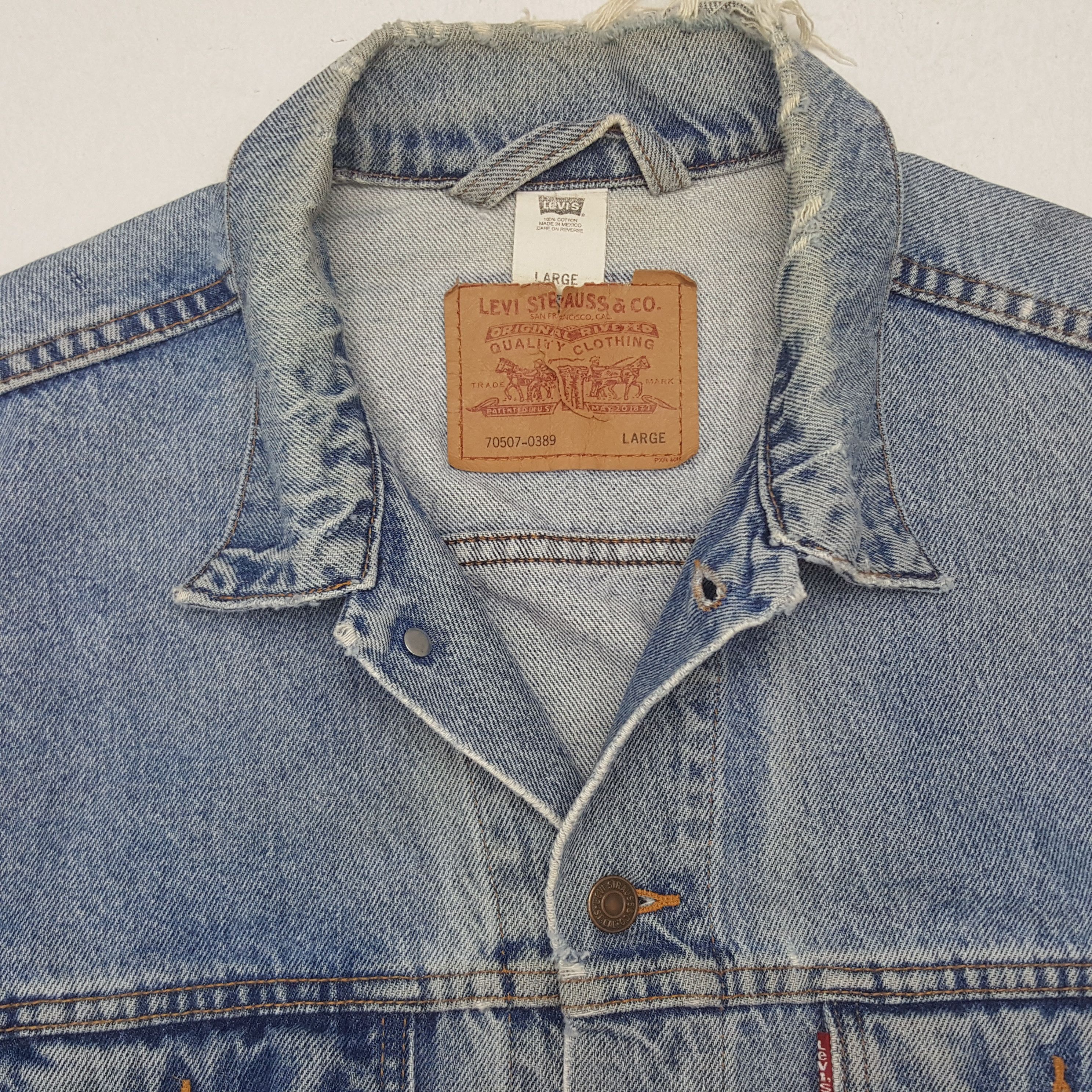 Levi's × Vintage Vintage Levi's X Jamiroquai Rock Custom Denim Jacket C281N5 Size US L / EU 52-54 / 3 - 5 Thumbnail