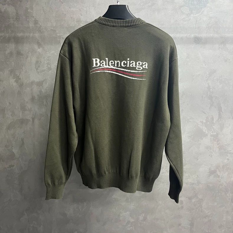 Balenciaga Balenciaga latest brown logo printed pullover round neck lo Size US XS / EU 42 / 0 - 3 Thumbnail