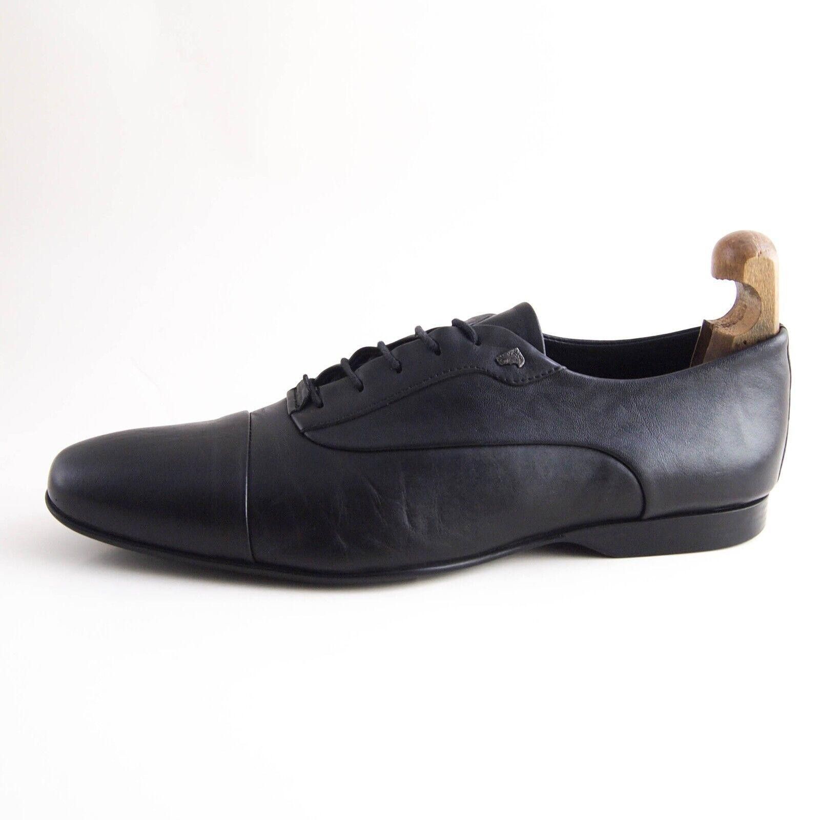 Versace Versace Cap Toe Oxfords Black Leather Mens US 10 EU 43 Size US 10 / EU 43 - 2 Thumbnail