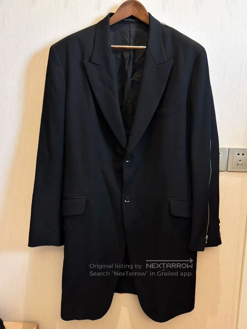 Yohji Yamamoto Yohji Yamamoto size 4 04aw Zip Long blazer Size 48R - 1 Thumbnail