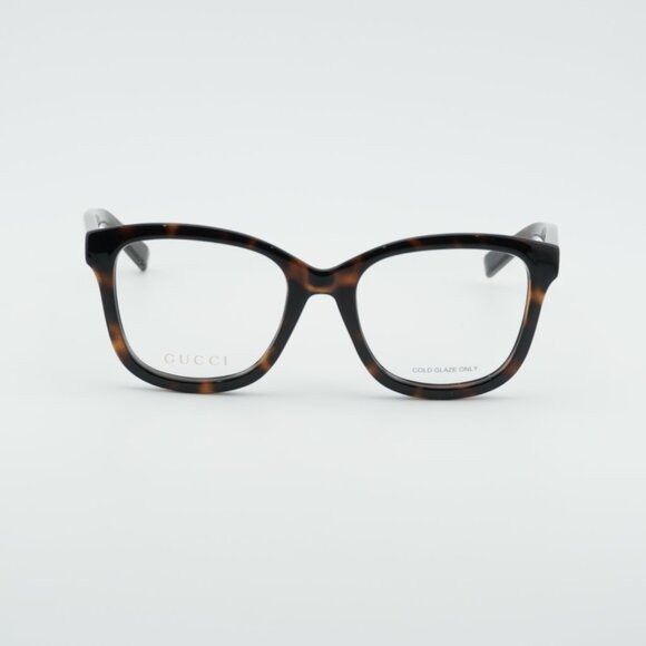 Gucci Gucci GG2104O 002 Eyeglasses Havana 53mm Square Frame Size ONE SIZE - 2 Thumbnail