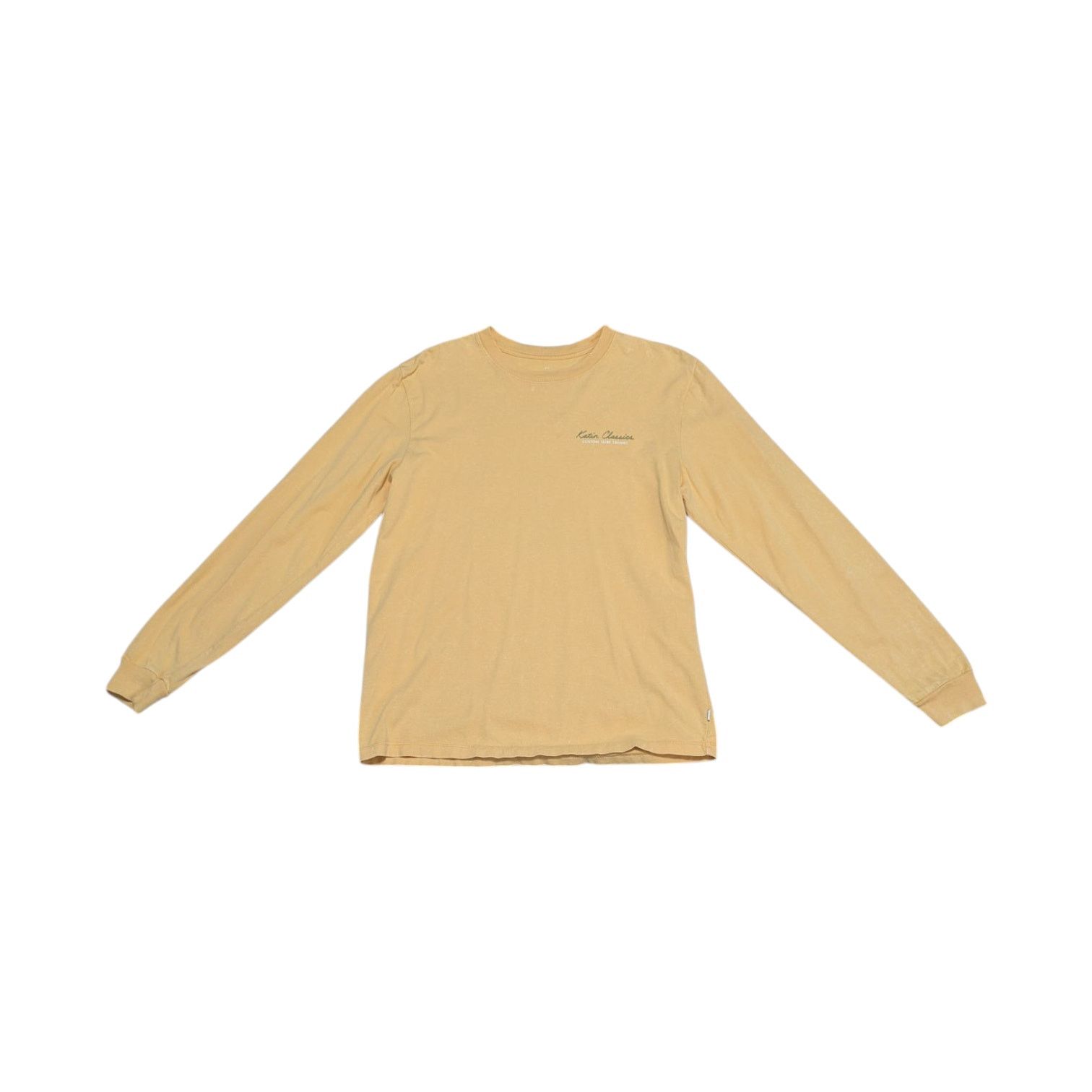 Katin Katin Goner Long Sleeve Tee Shirt Yellow Crewneck Mens Small Size US S / EU 44-46 / 1 - 2 Thumbnail