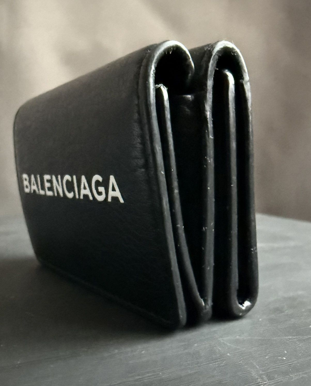 Balenciaga Balenciaga Spellout Compact Trifold Wallet Size ONE SIZE - 8 Thumbnail