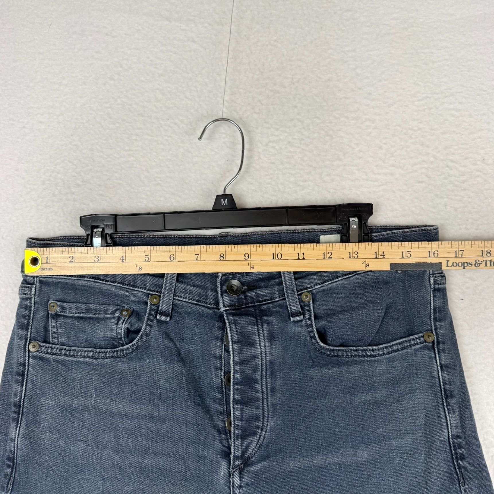 Rag & Bone rag & bone Jeans Men 33x33 Slim Stretch Denim Blue Skinny Regular 33 Inseam 33 Waist 33 Mens Size US 33 - 6 Thumbnail