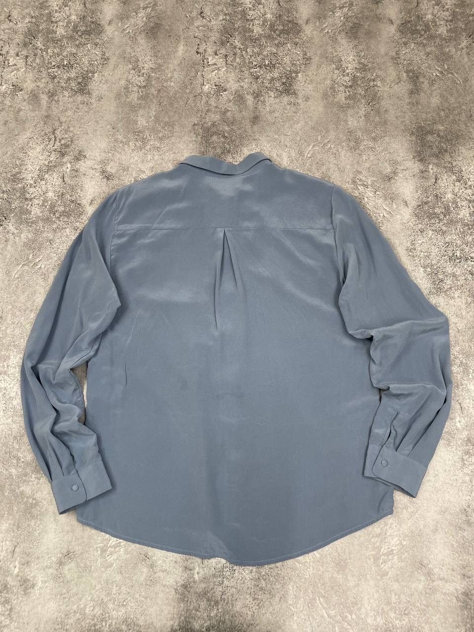 Sezane Sézane Women Blouse Shirt Blue Silk Button Up Long Sleeve Size M / US 6-8 / IT 42-44 - 8 Thumbnail