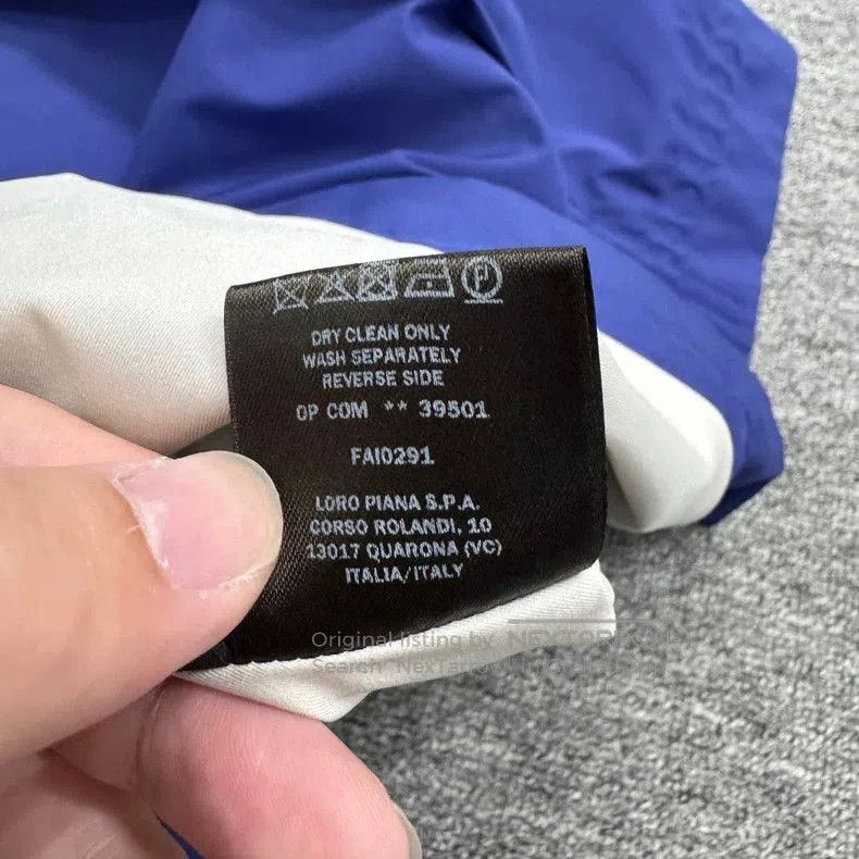 Loro Piana Loro Piana Blue Nylon Windbreaker Jacket. Size US M / EU 48-50 / 2 - 4 Thumbnail