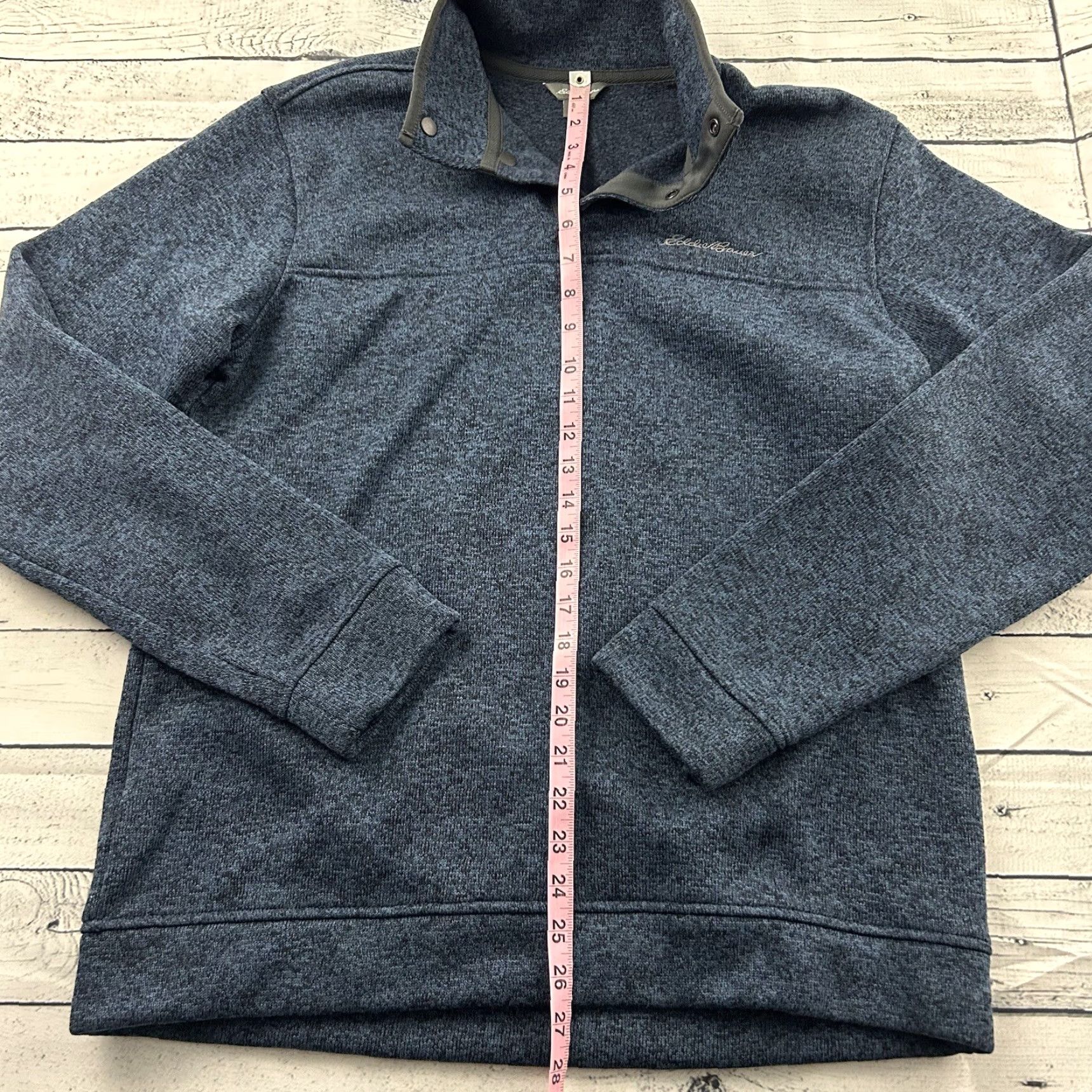 Eddie Bauer Eddie Bauer Jacket Pullover Snap Blue L Men's Fleece Polyester Button Accents Outdoor 80s-90s Size US L / EU 52-54 / 3 - 4 Thumbnail
