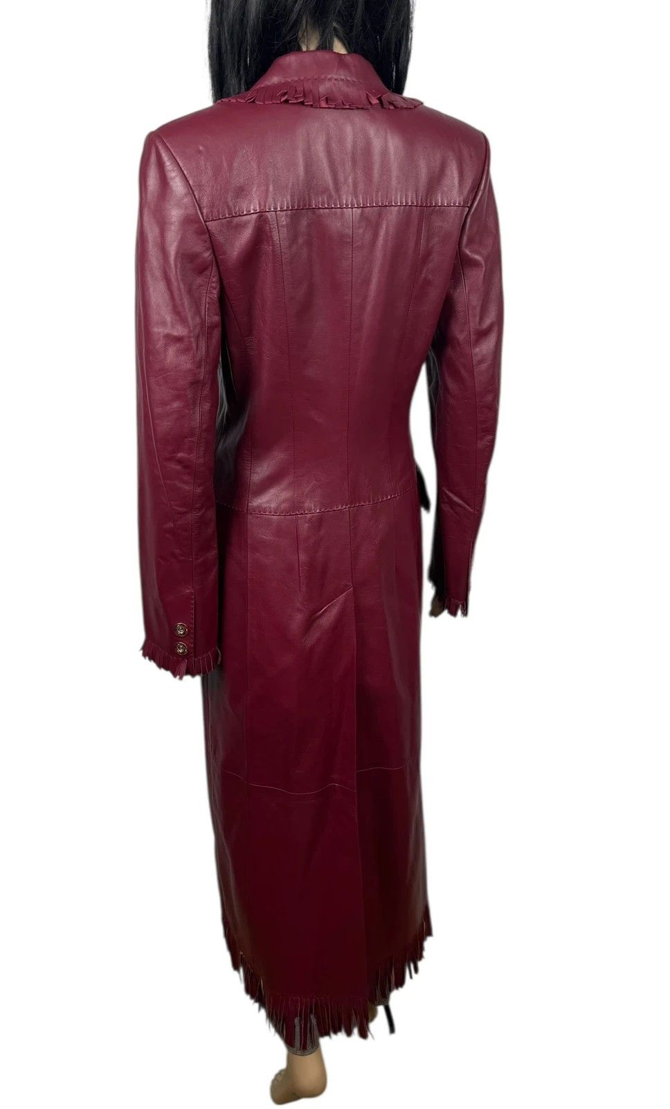 Other Upstar Exclusive Genuine Leather Long Coat Fringed D42 I48 Size L / US 10 / IT 46 - 9 Thumbnail