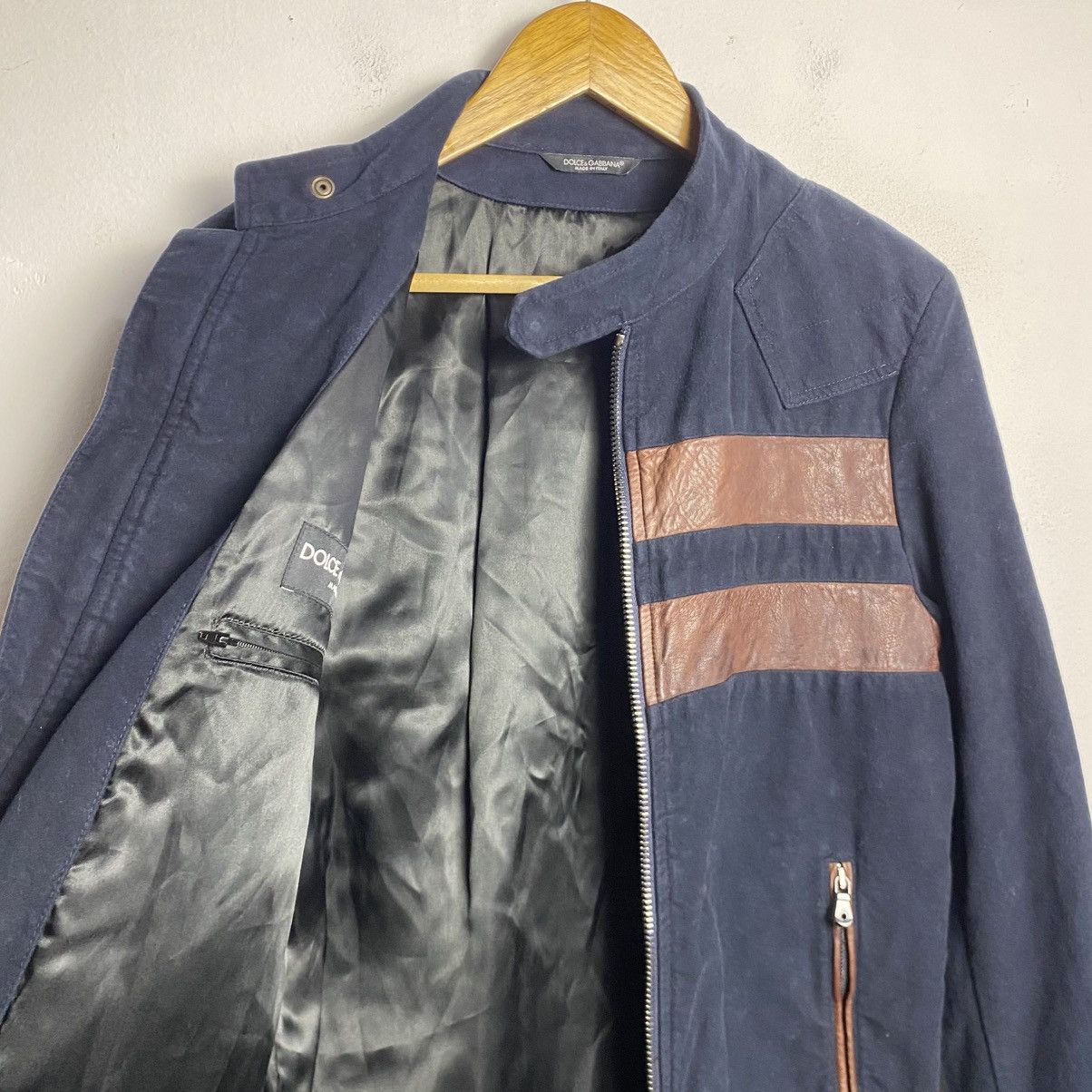 Dolce & Gabbana Dolce & Gabbana Mix Leather Jacket Size US S / EU 44-46 / 1 - 5 Thumbnail