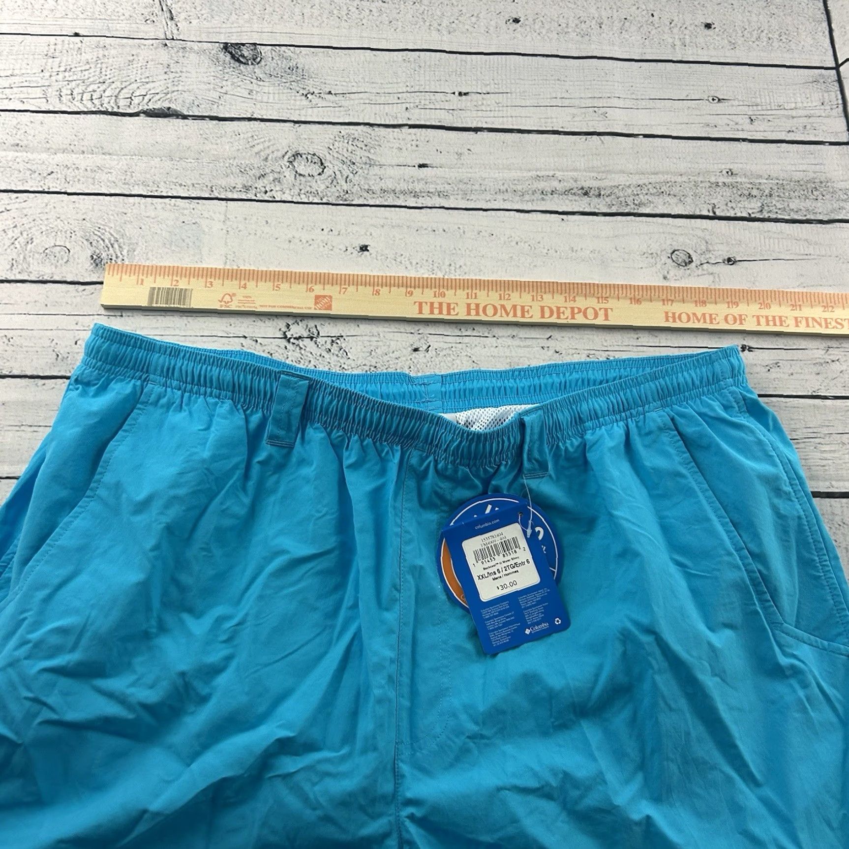 Vintage Columbia PFG Lined Omni-Shade Backcast III Water Short Men's 2XL Blue Size US 39 - 7 Thumbnail