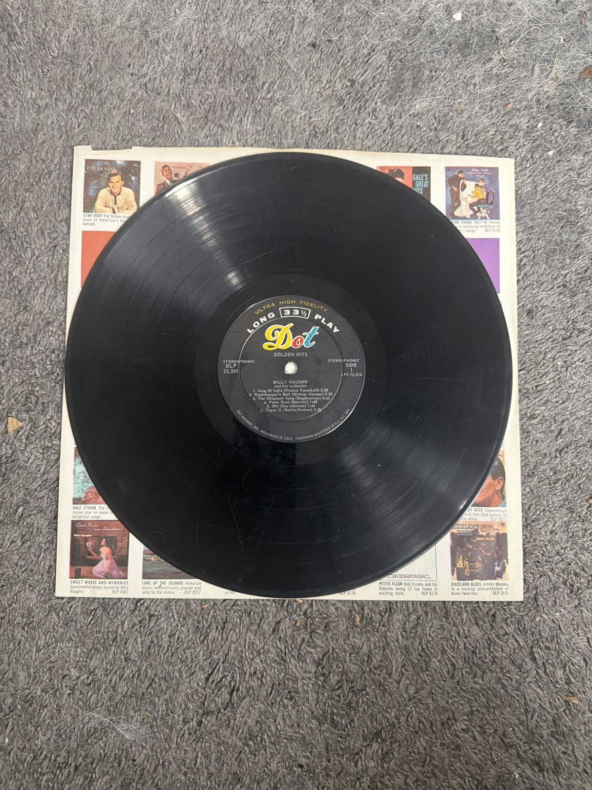 Vintage 1959 Billy Vaughn And His Orchestra Golden Hits Vinyl Size ONE SIZE - 1 Thumbnail
