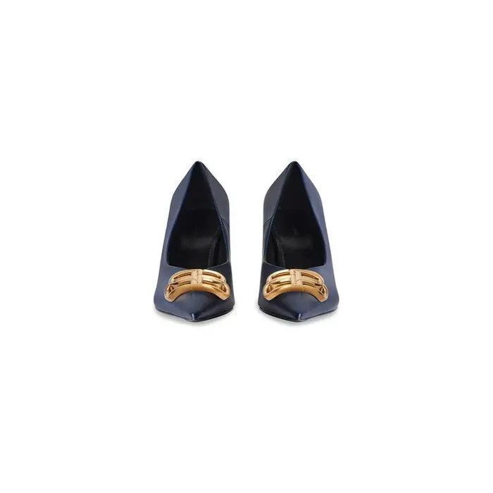 Balenciaga o1bcso1str0126 Square Knife BB 80mm Pumps in Blue Size US 6 / IT 36 - 3 Thumbnail