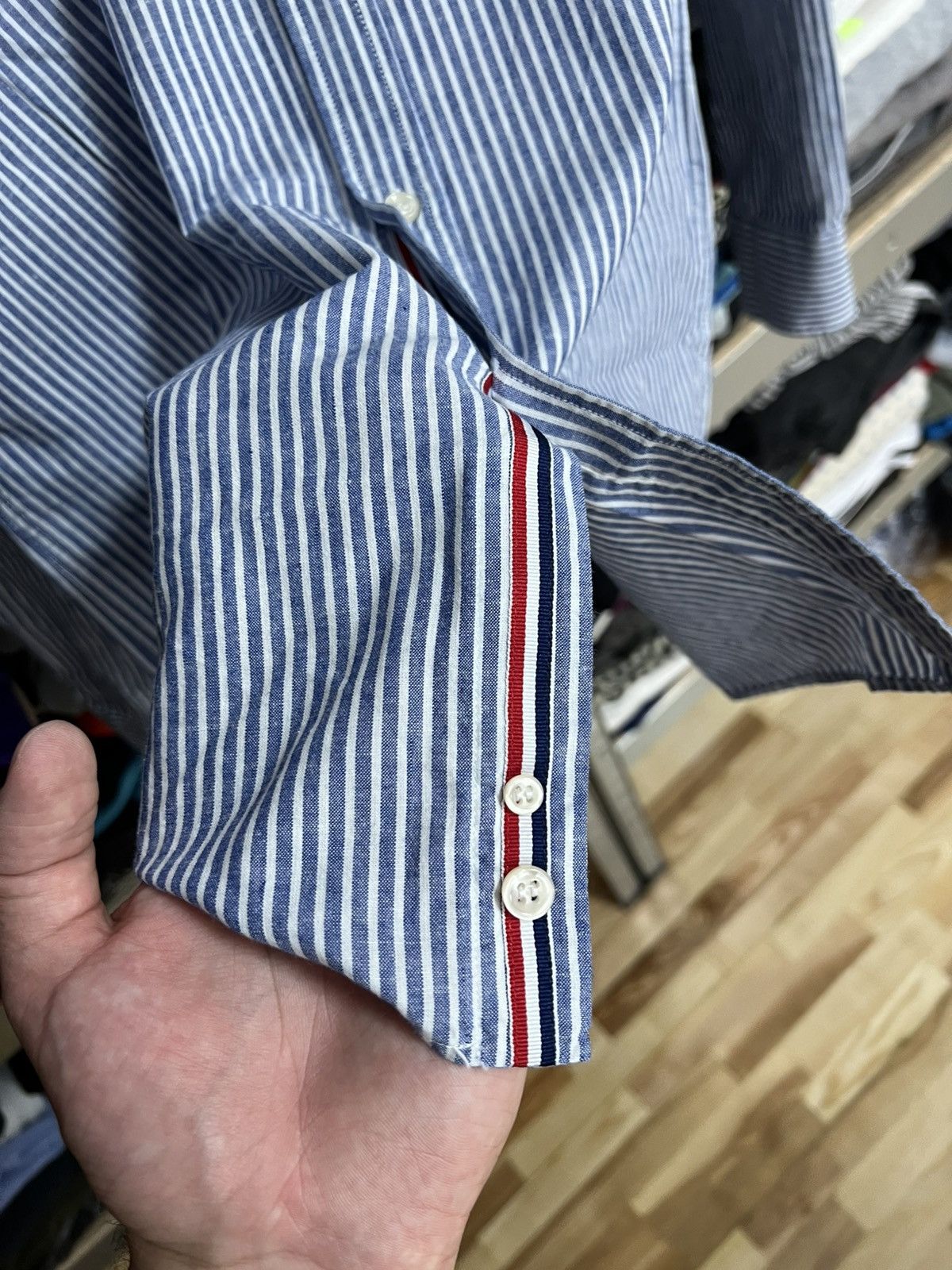 Paul & Shark Paul & Shark Yachting Long Sleeve Button Shirt Sz 41 Striped Size US L / EU 52-54 / 3 - 4 Thumbnail