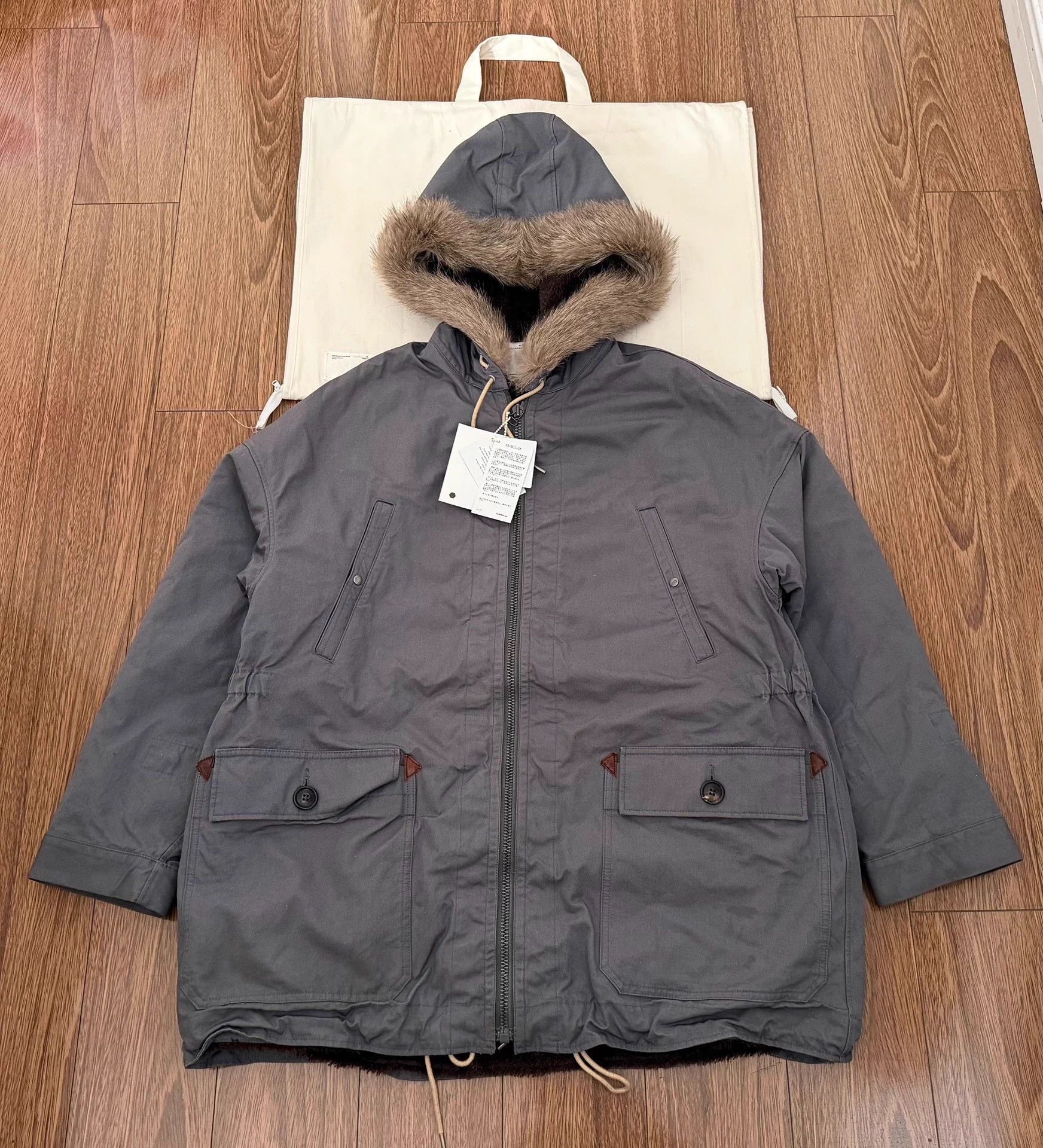 VISVIM COLD BAY PARKA WOOL ALPACA Good 1 Oversized