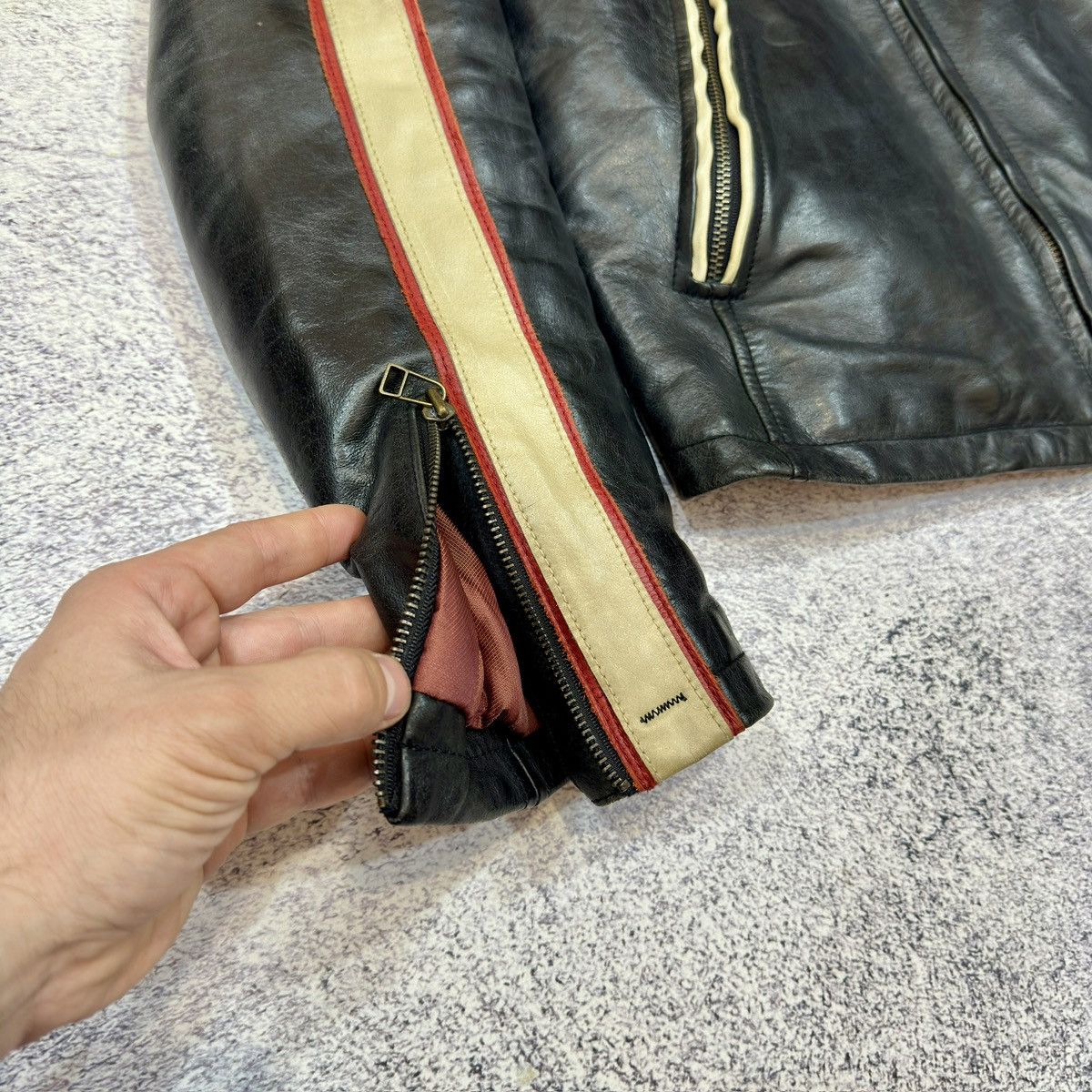 Strellson Strellson Mens Leather Jacket Wool Lining 48 size M Size US M / EU 48-50 / 2 - 4 Thumbnail