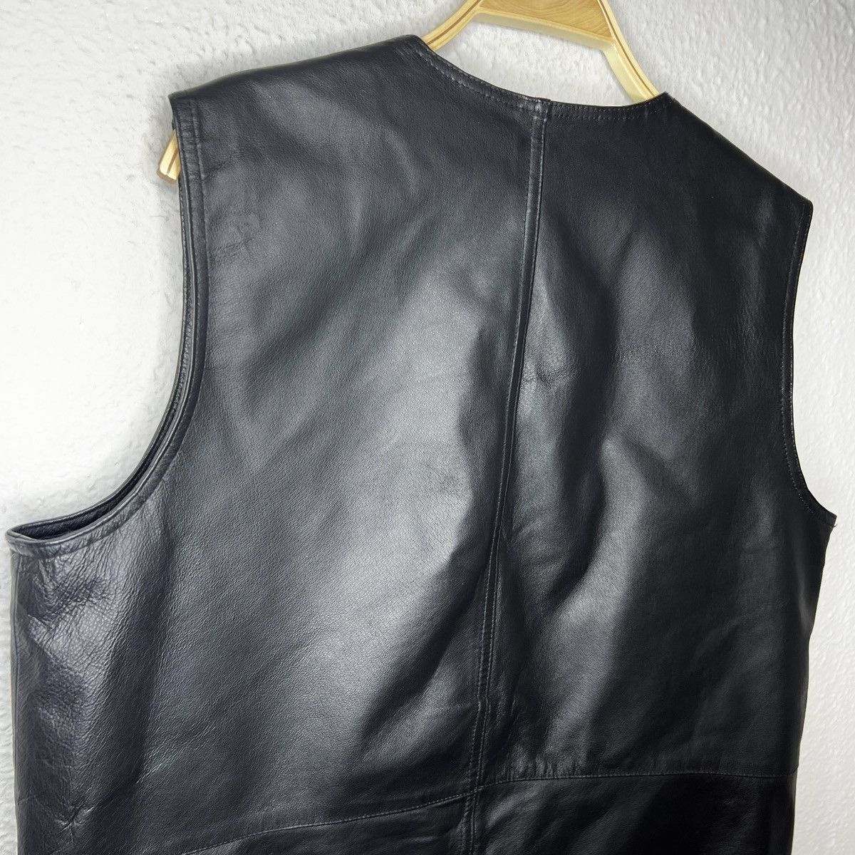 Vintage Vintage Tactical Vest Gilet Leather Jacket Black Y2K 90s Size US L / EU 52-54 / 3 - 7 Thumbnail