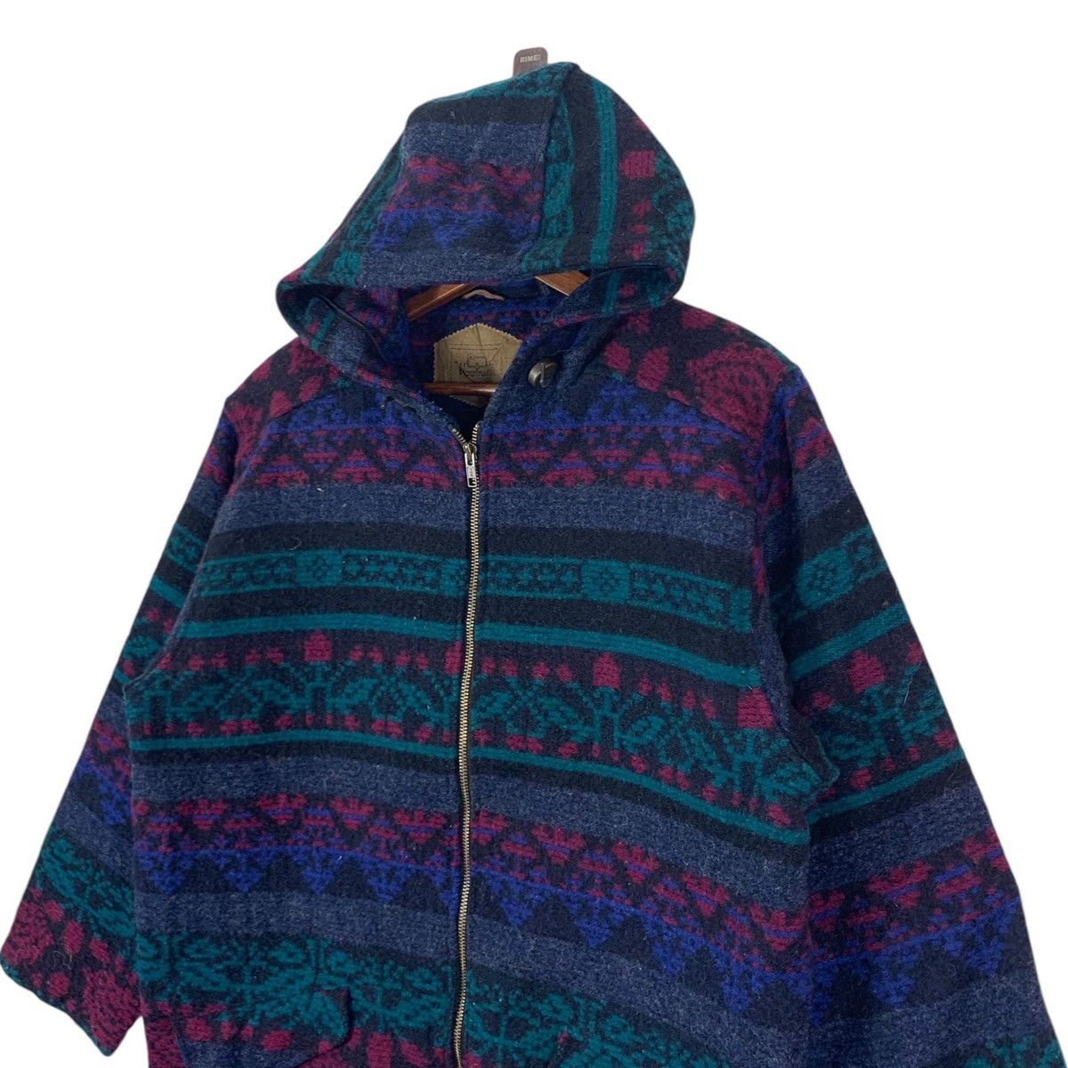 Vintage × Woolrich Woolen Mills 🔥🔥VINTAGE WOOLRICH WOOLEN MILLS ZIPPER HOODIE JACKET Size US M / EU 48-50 / 2 - 3 Thumbnail