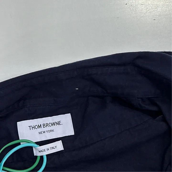Thom Browne Thom Browne Classic Long Sleeve Shirt with Stripes -2507 Size US S / EU 44-46 / 1 - 5 Thumbnail