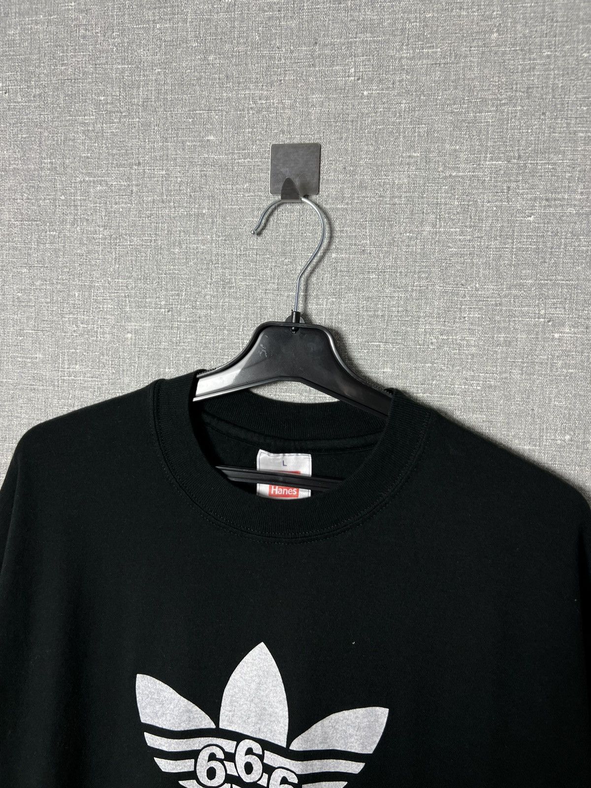 Vintage 90s 666 Sadist Adidas Trefoil Logo Tee Archaic Smile
