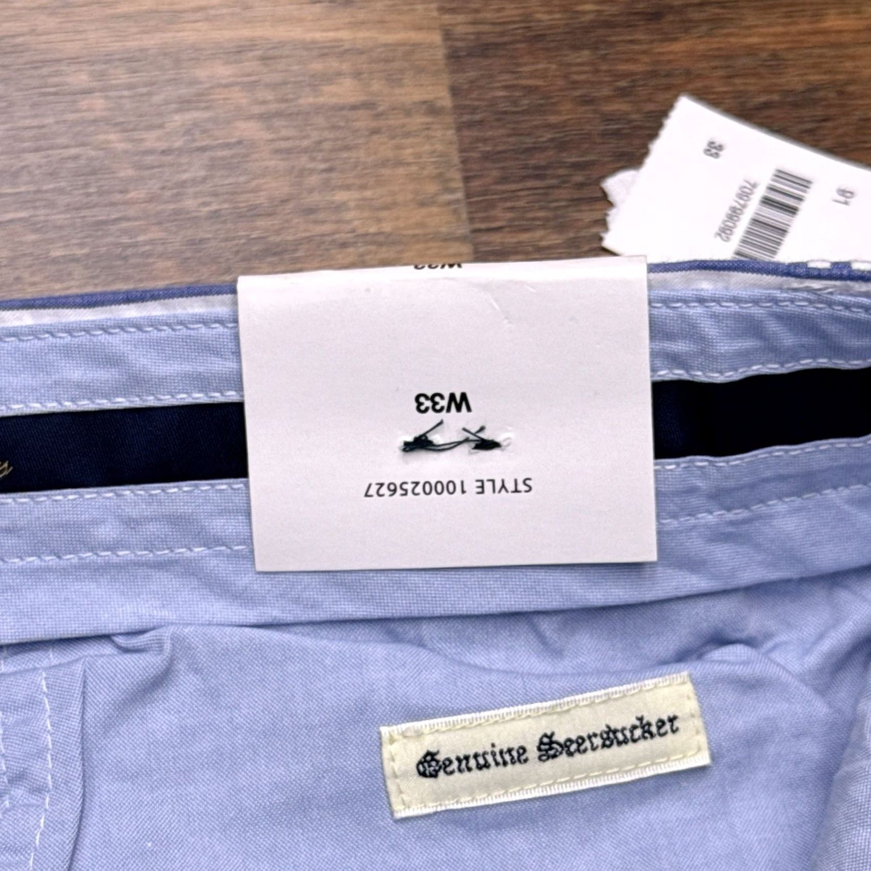 Brooks Brothers Brooks Brothers Bermuda Shorts Mens W33 Blue Seersucker Striped New Size US 33 - 4 Thumbnail
