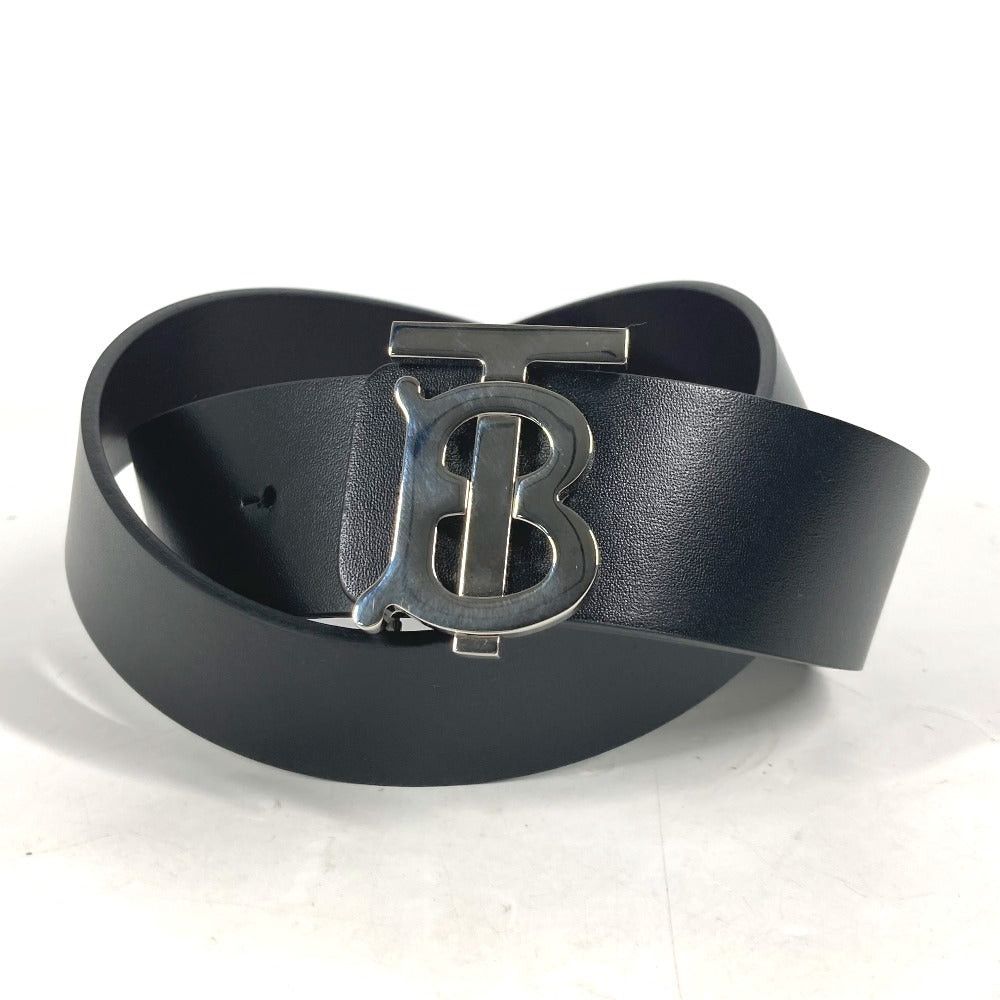 Burberry Burberry Tb Logo Accessories Courroies Leather Men Black Size ONE SIZE - 1 Thumbnail