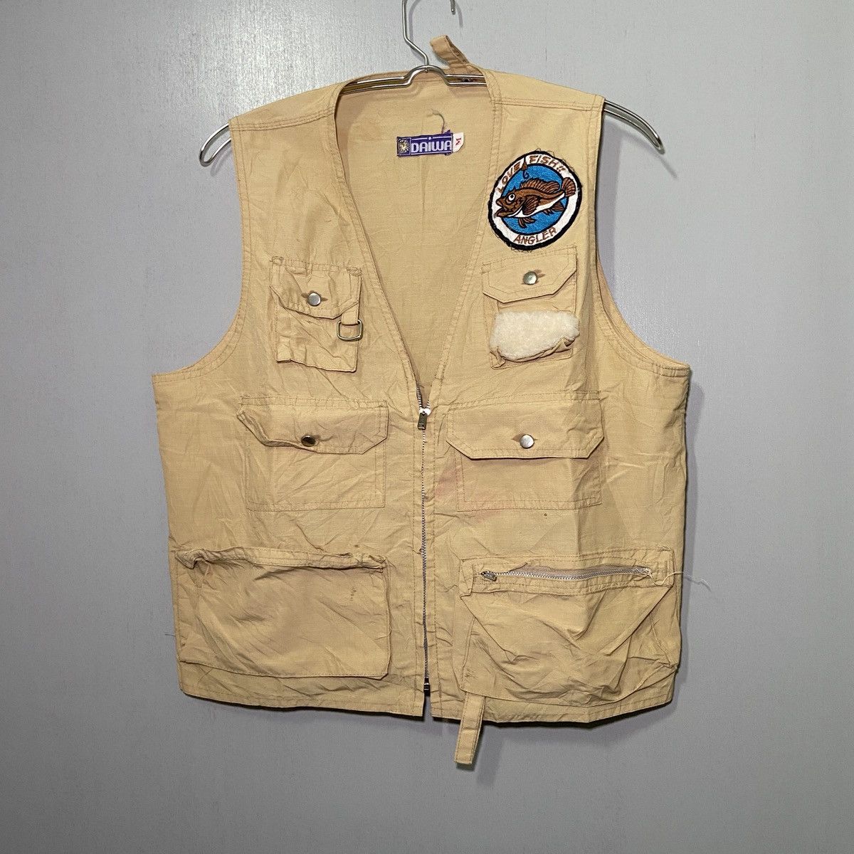 DAIWA × Vintage Vintage DAIWA Angler Patch Fishing Vest Size US M / EU 48-50 / 2 - 1 Thumbnail