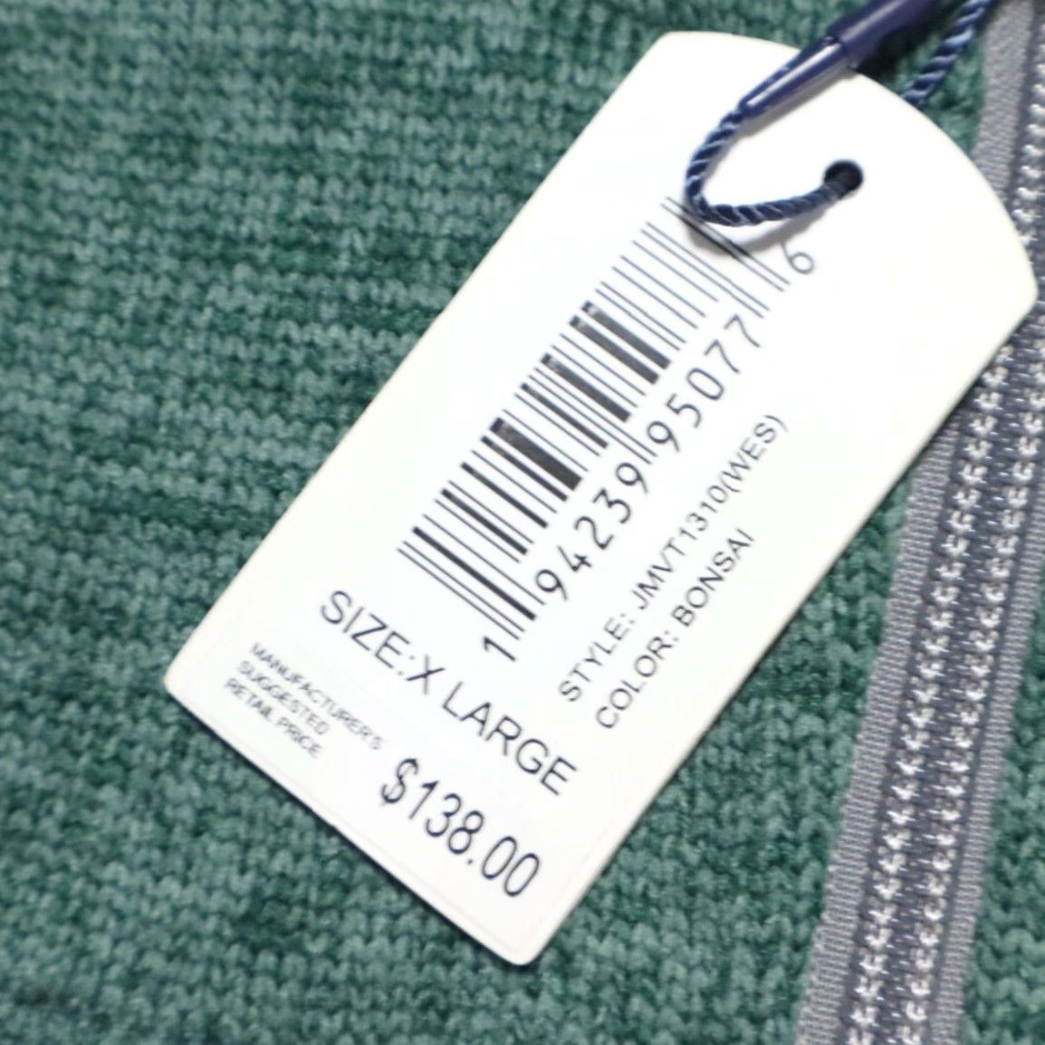 Vintage VINTAGE Johnny O Pacific Wes Full Zip Vest Heather Mock Jacket Green Men's XL Size US XL / EU 56 / 4 - 6 Thumbnail