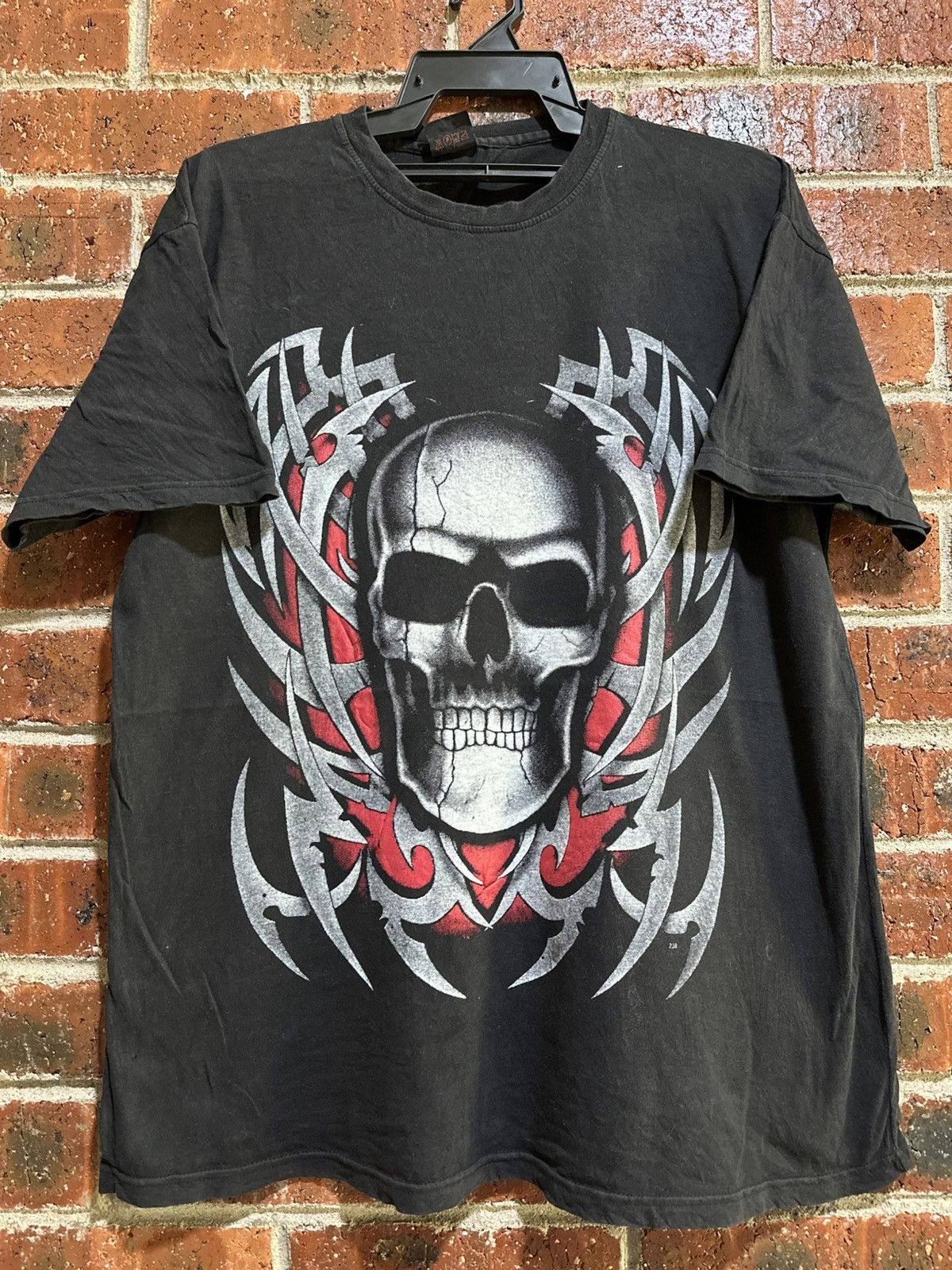 Sears Vintage Macrocosm Skull Faded Tee Size US L / EU 52-54 / 3 - 1 Thumbnail