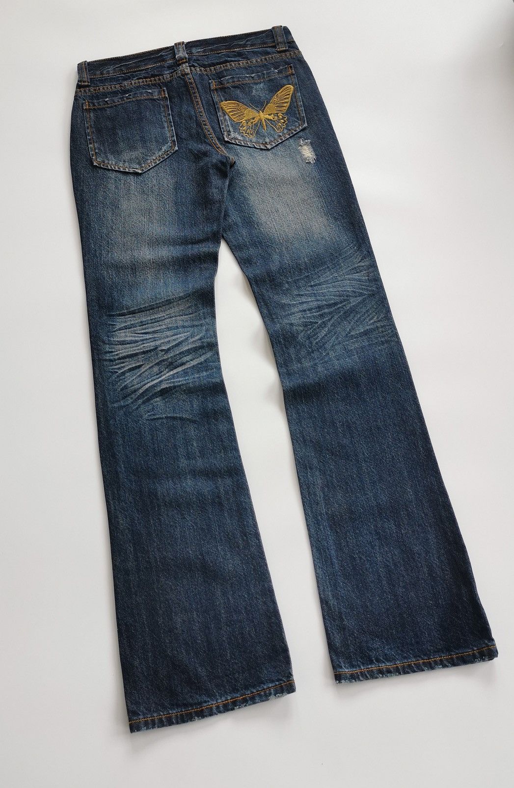 Japanese Brand Bootcut Butterfly Eight by Gold Label Jeans Kapital insp Size US 30 / EU 46 - 8 Thumbnail