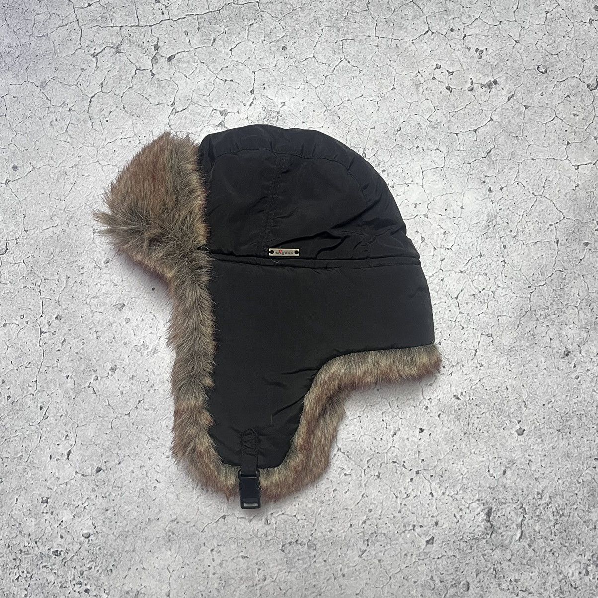 If Six Was Nine × Wigens Vintage Winter Fur Hat Kim Kardashian Style With Ear Flaps Size ONE SIZE - 2 Thumbnail