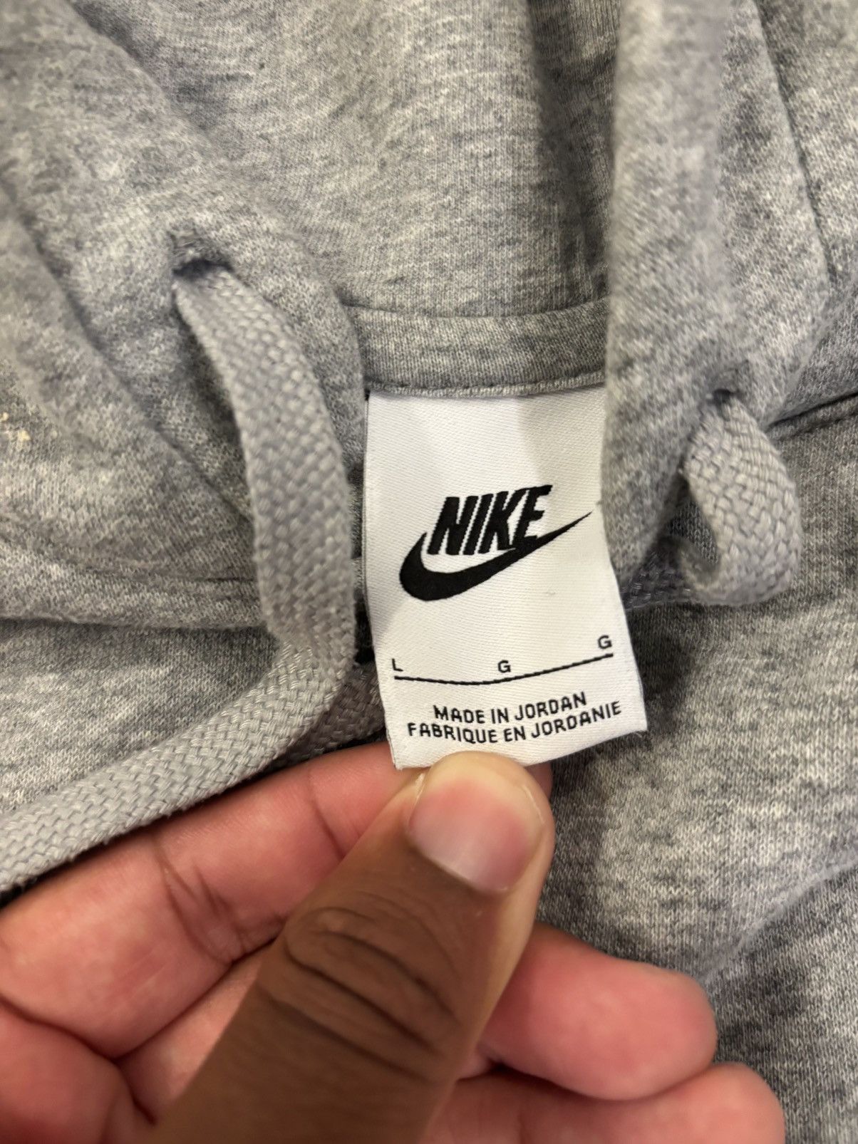 Nike Grey Nike Hoodie Size US L / EU 52-54 / 3 - 3 Thumbnail