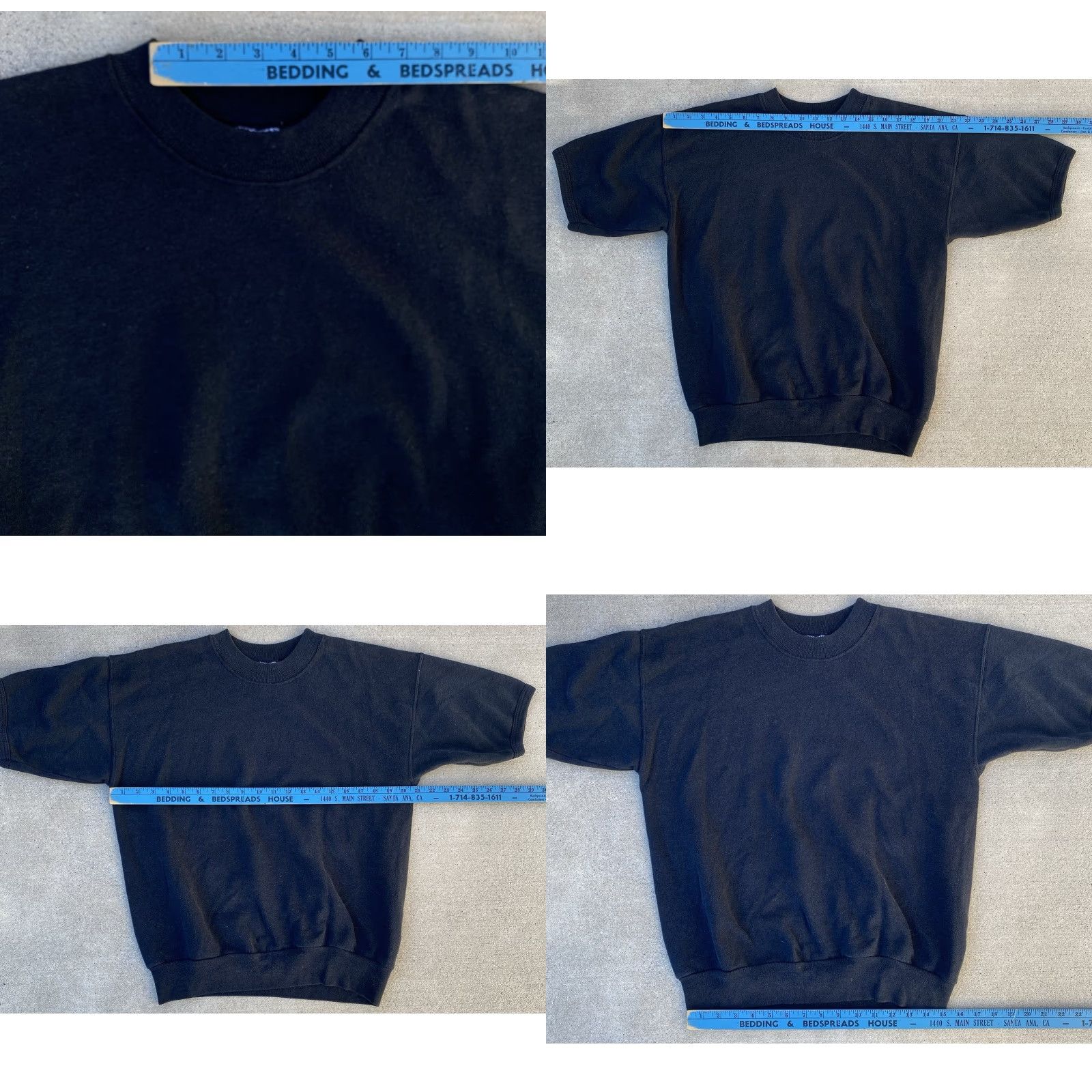 Vintage VINTAGE Honors Short Sleeve Sweatshirt Mens L Black Fade Sports Pullover Sweatshirt 90s or 00s Size US L / EU 52-54 / 3 - 10 Thumbnail