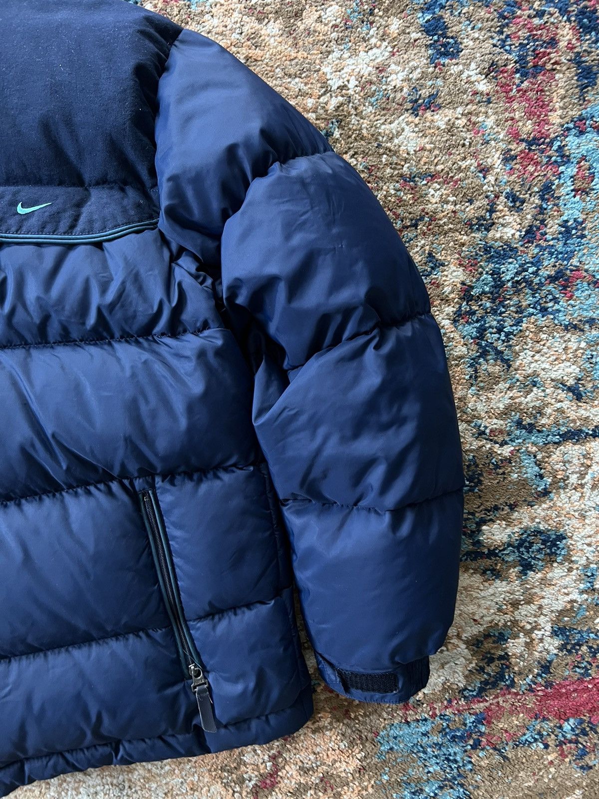 Nike × Vintage 🤖 90’s NIKE RETRO DOWN PUFFER SWOOSH LOGO Y2K JACKET Size US S / EU 44-46 / 1 - 2 Thumbnail