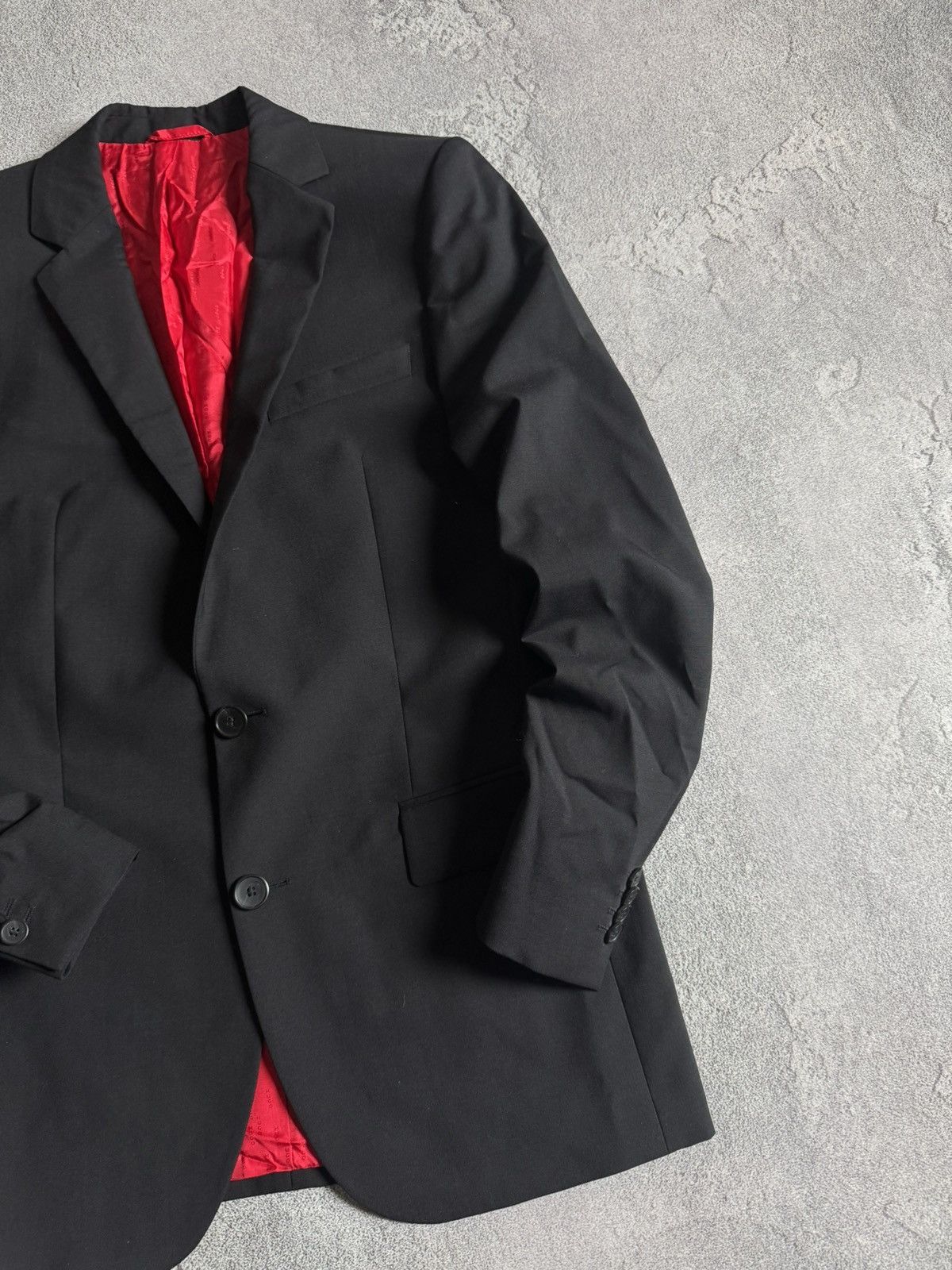 Designer × Hugo × Hugo Boss Hugo Boss IT44/US34R suit black blazer + pants trousers Size 34R - 6 Thumbnail