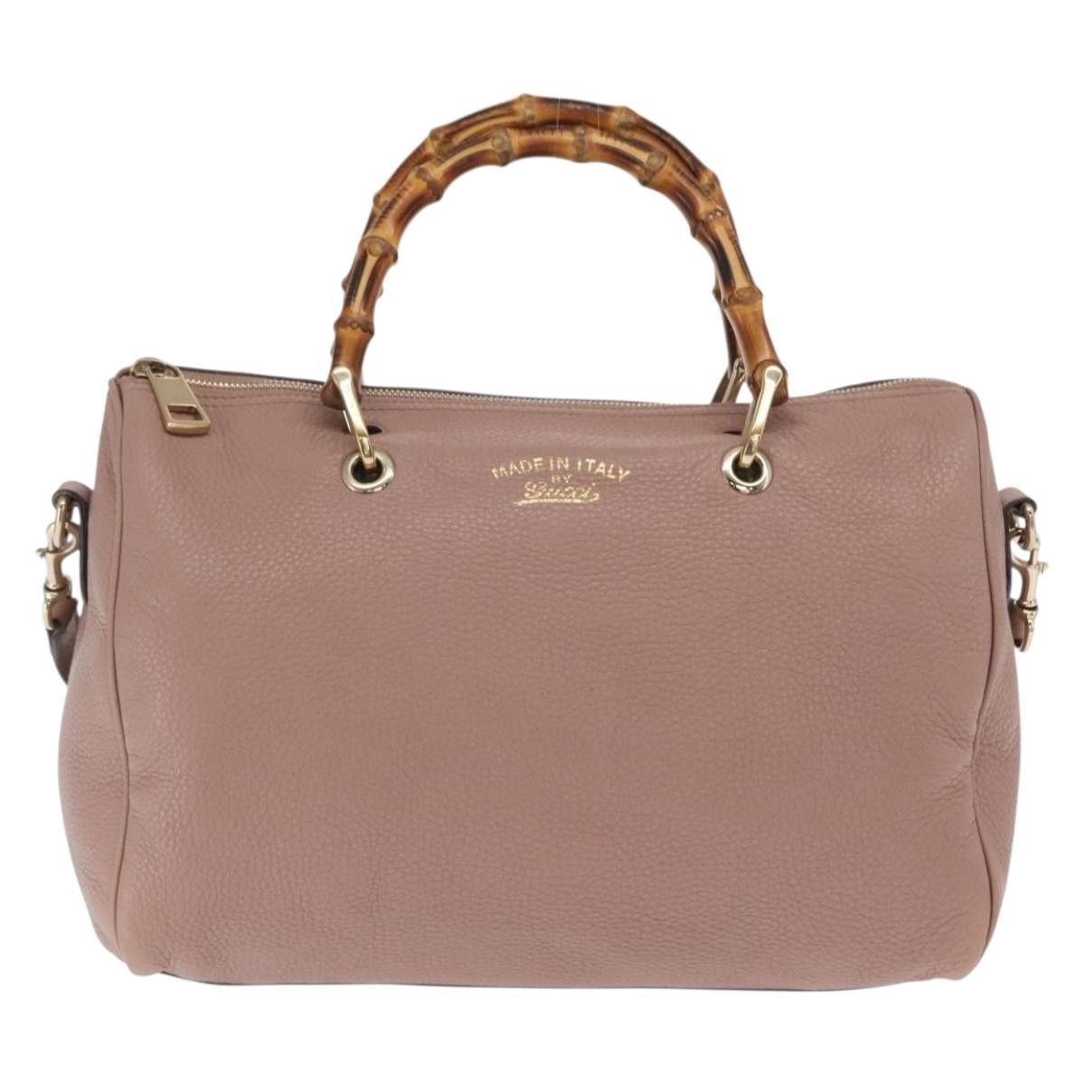 Gucci Gucci Bamboo Shopper Tote Leather Size ONE SIZE - 1 Thumbnail