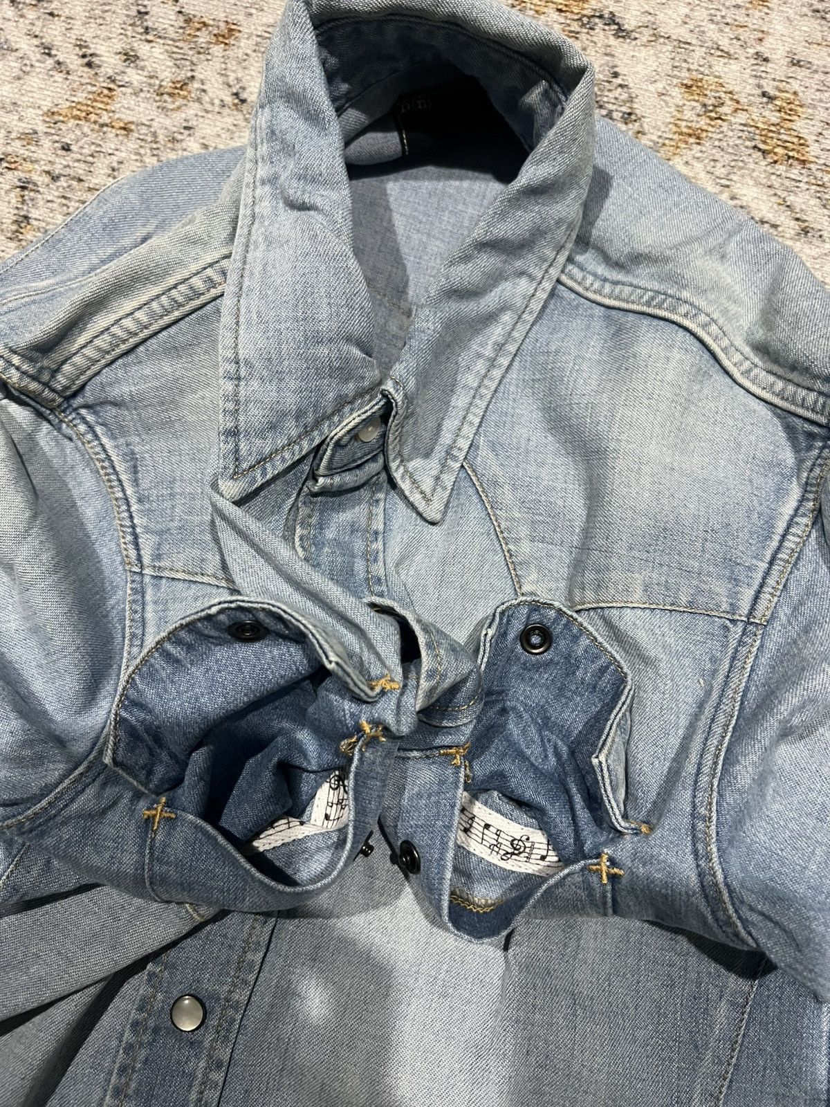 Number (N)ine × Takahiromiyashita The Soloist. 07 Number Nine Western Denim Shirt Musical Note Size US M / EU 48-50 / 2 - 7 Thumbnail