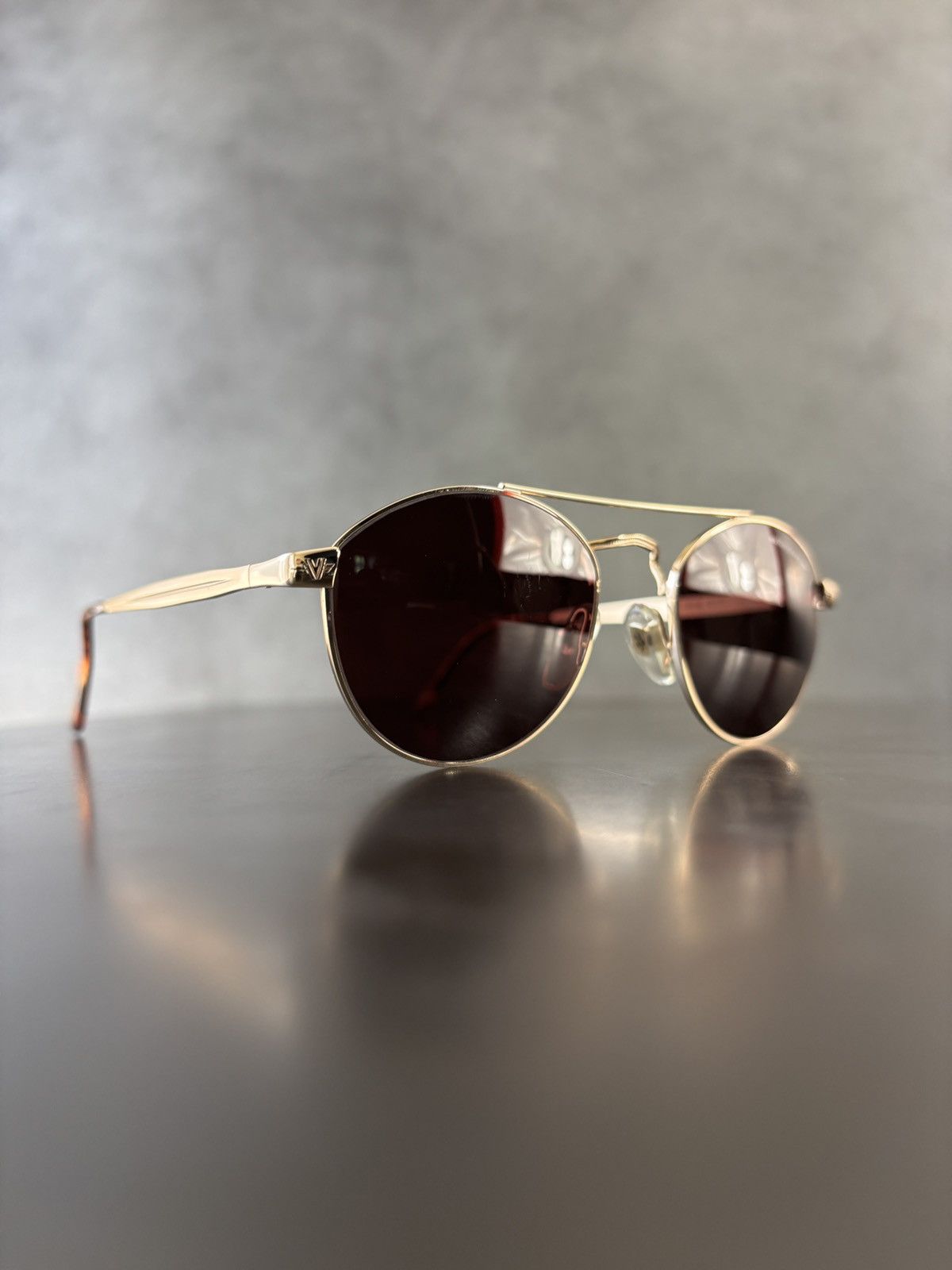 Vintage 1990s Vintage Sunglasses Made in Italy Metal Giorgio Armani Size ONE SIZE - 2 Thumbnail