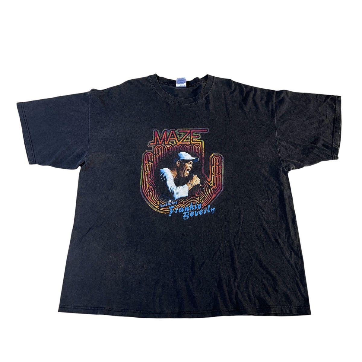 Band Tees × Rap Tees × Vintage Vintage Y2K MAZE featuring frankie beverly Tee 2XL Faded Size US XXL / EU 58 / 5 - 3 Thumbnail