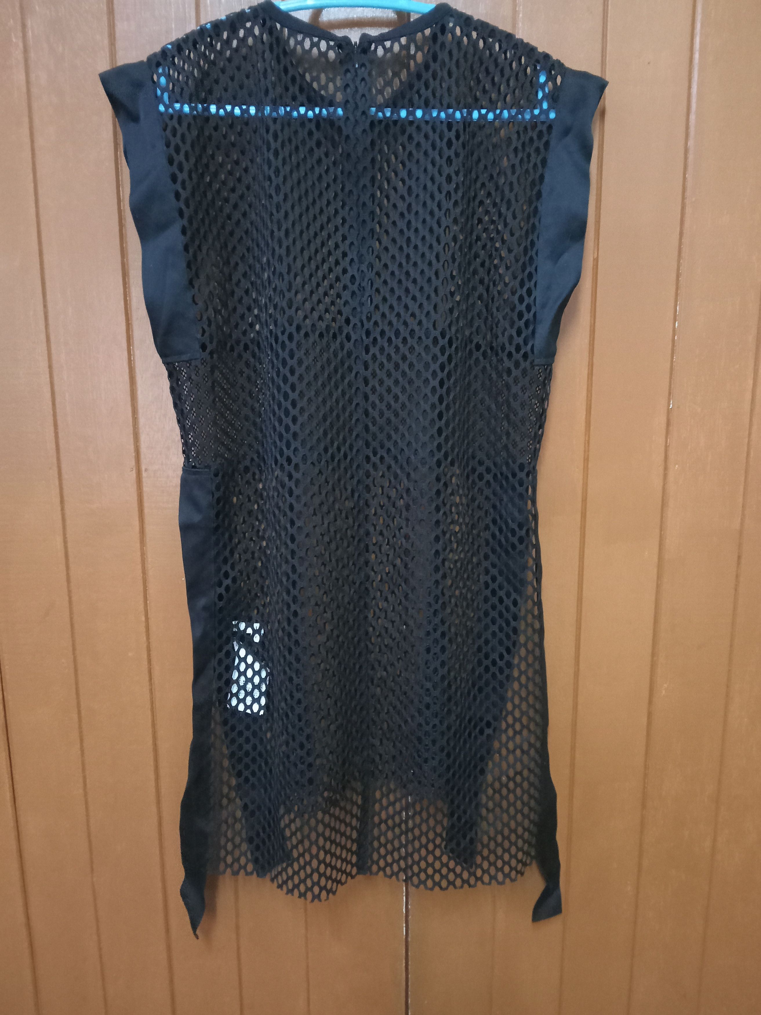 Japanese Brand UN3D. Mark Styler Rare Design Mesh Dress Sz F Size L / US 10 / IT 46 - 2 Thumbnail