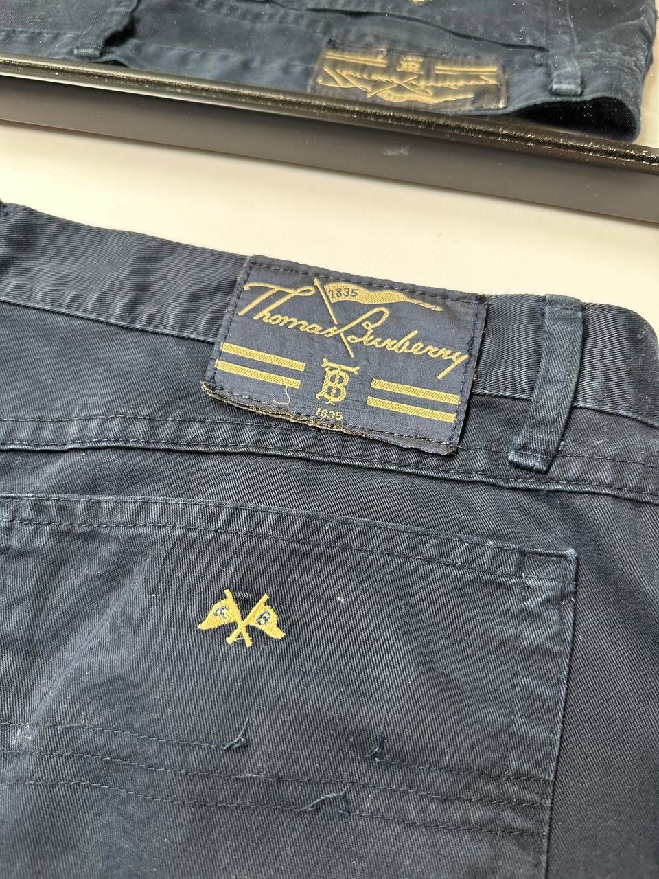 Burberry Vintage Thomas Burberry Denim Jean Navy Blue Baggy Fit Size US 32 / EU 48 - 7 Thumbnail