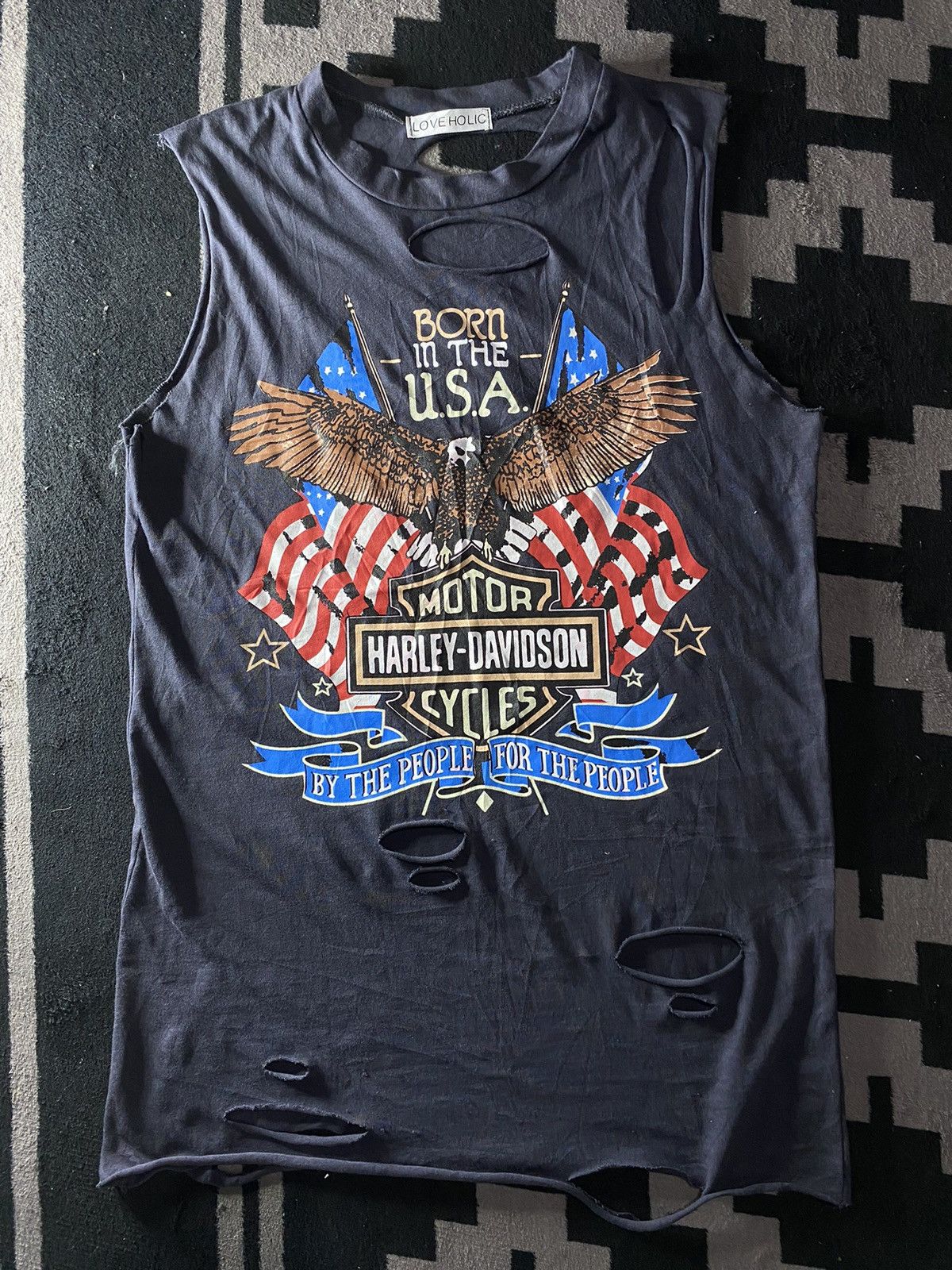 Harley Davidson × Hysteric Glamour × Vintage Vintage harley davidson grunge distressed sleeveless tee Size US L / EU 52-54 / 3 - 1 Thumbnail
