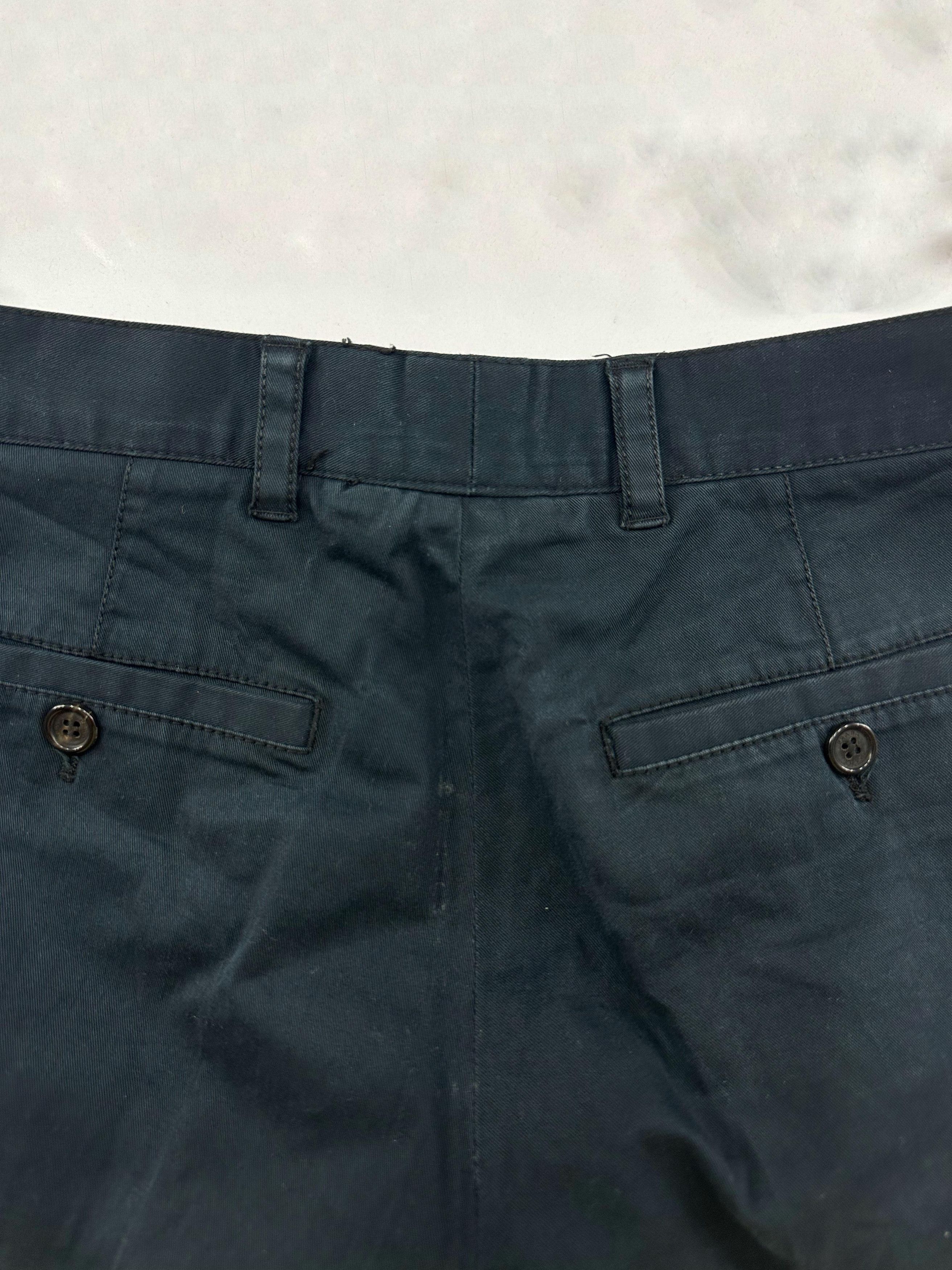 Prada CC000013 Prada 2000s Wide Causal Pants in Navy Size US 32 / EU 48 - 6 Thumbnail
