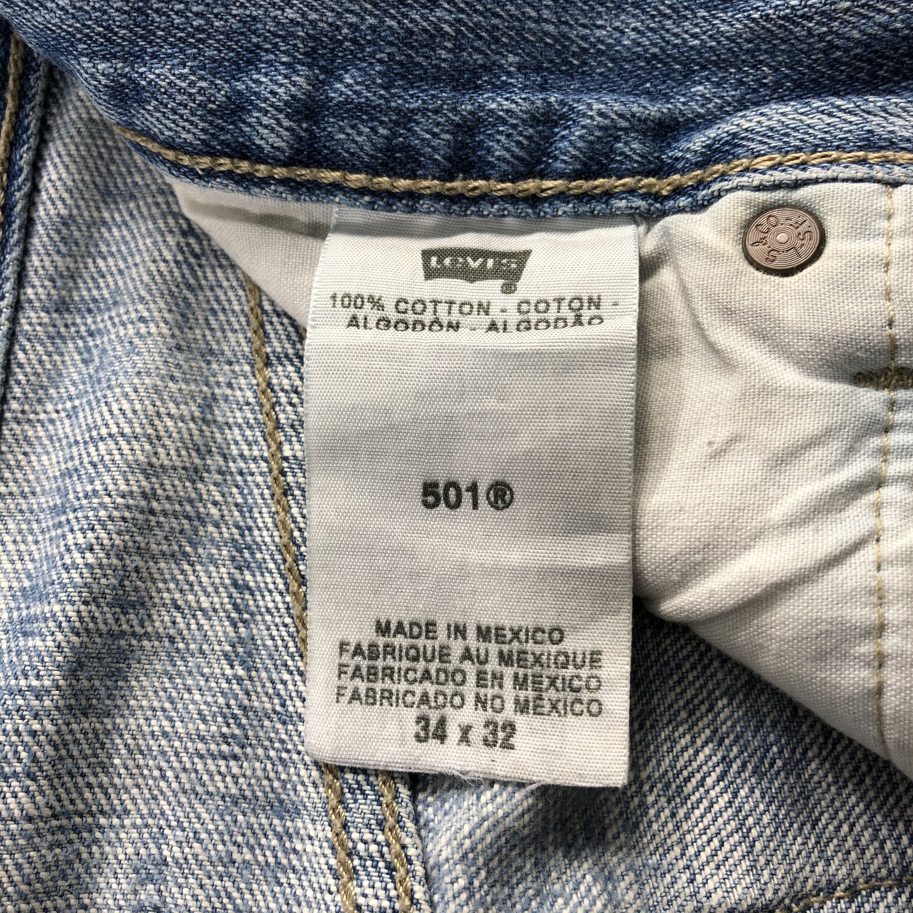 Levi's × Vintage Vintage 90s Distress Levis 501 Jeans-JM841 Size US 34 / EU 50 - 11 Thumbnail